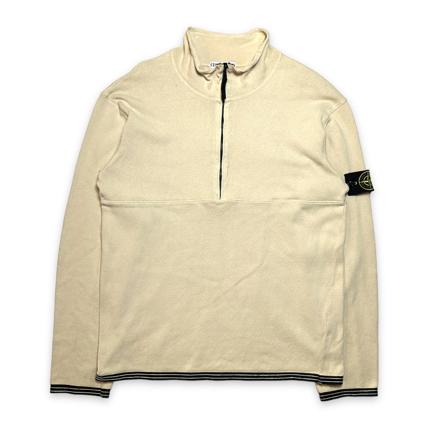 2000 年代初頭 Stone Island ニット クォーター ジップ プルオーバー - M / L