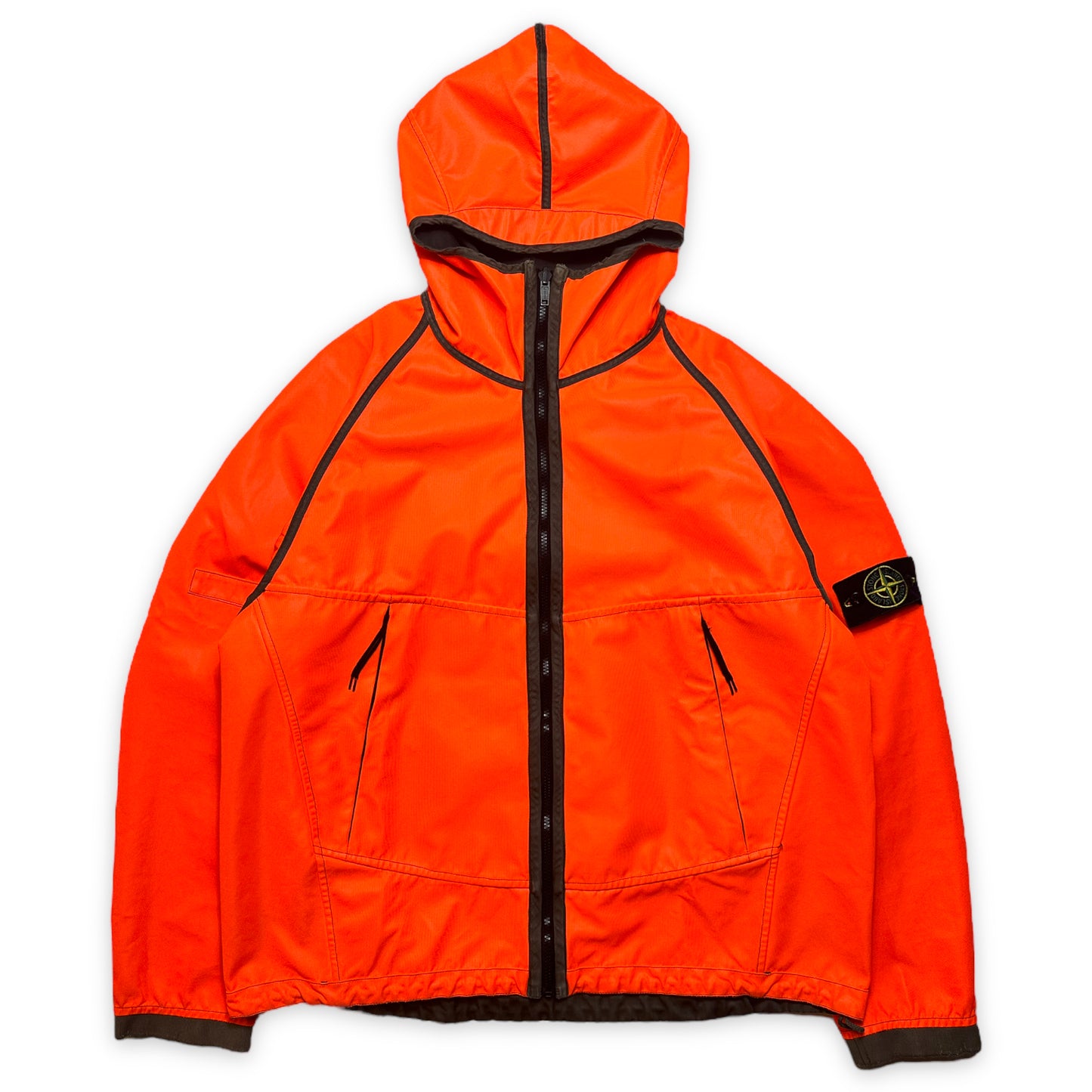 AW05' Stone Island Fluorescent Orange Reversible Jacket - Extra Large / Extra Extra Large
