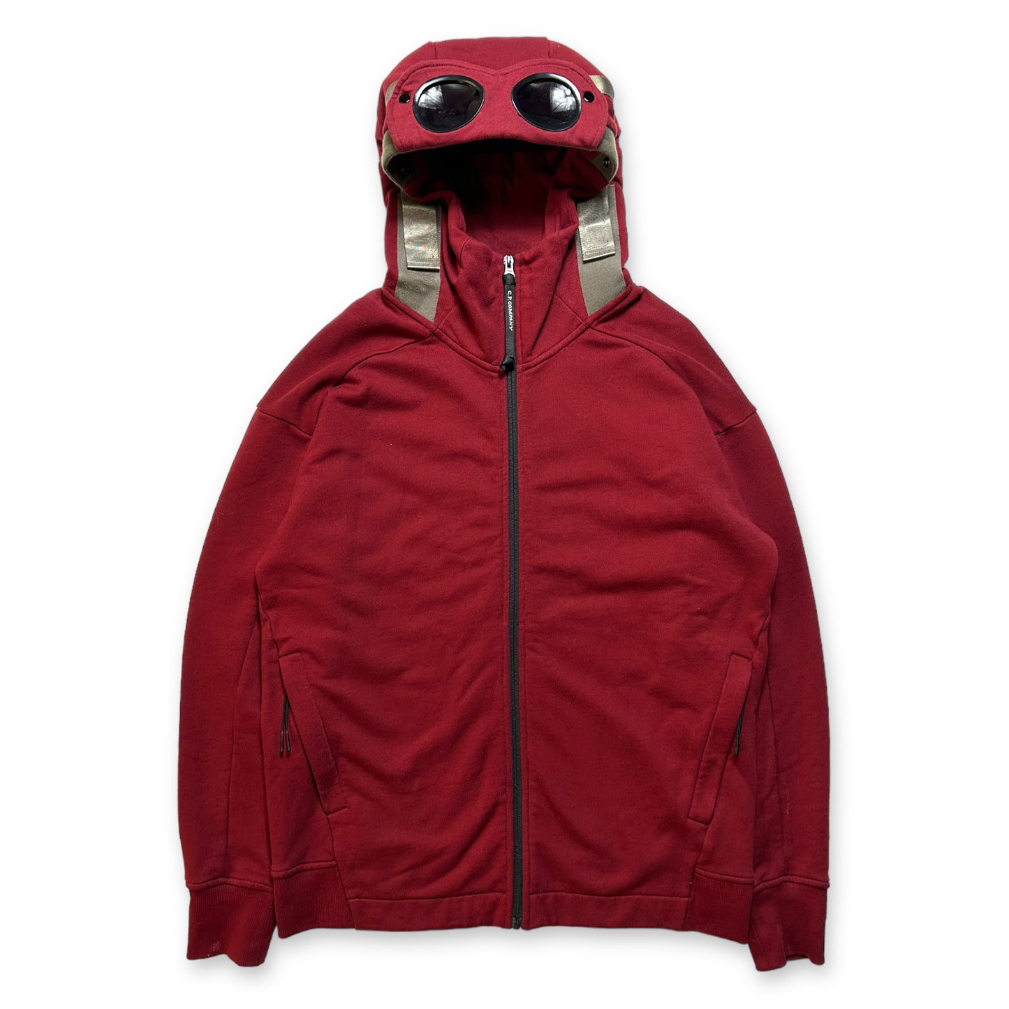 CP Company Bondage Strap Adjuster Zipped Goggle Hoodie - Large / Extra Large