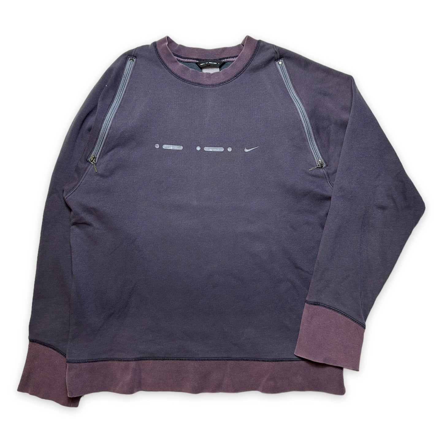Nike Morse Code Crewneck du début des années 2000 - Grand