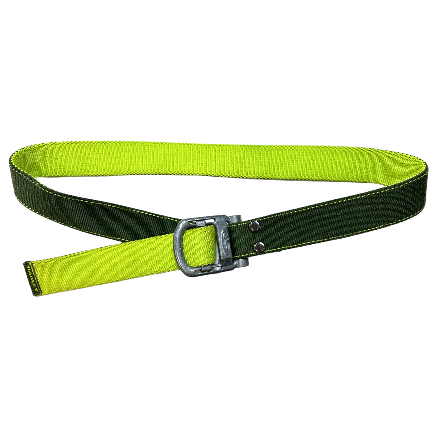 Early 2000's Oakley Khaki/Neon Belt