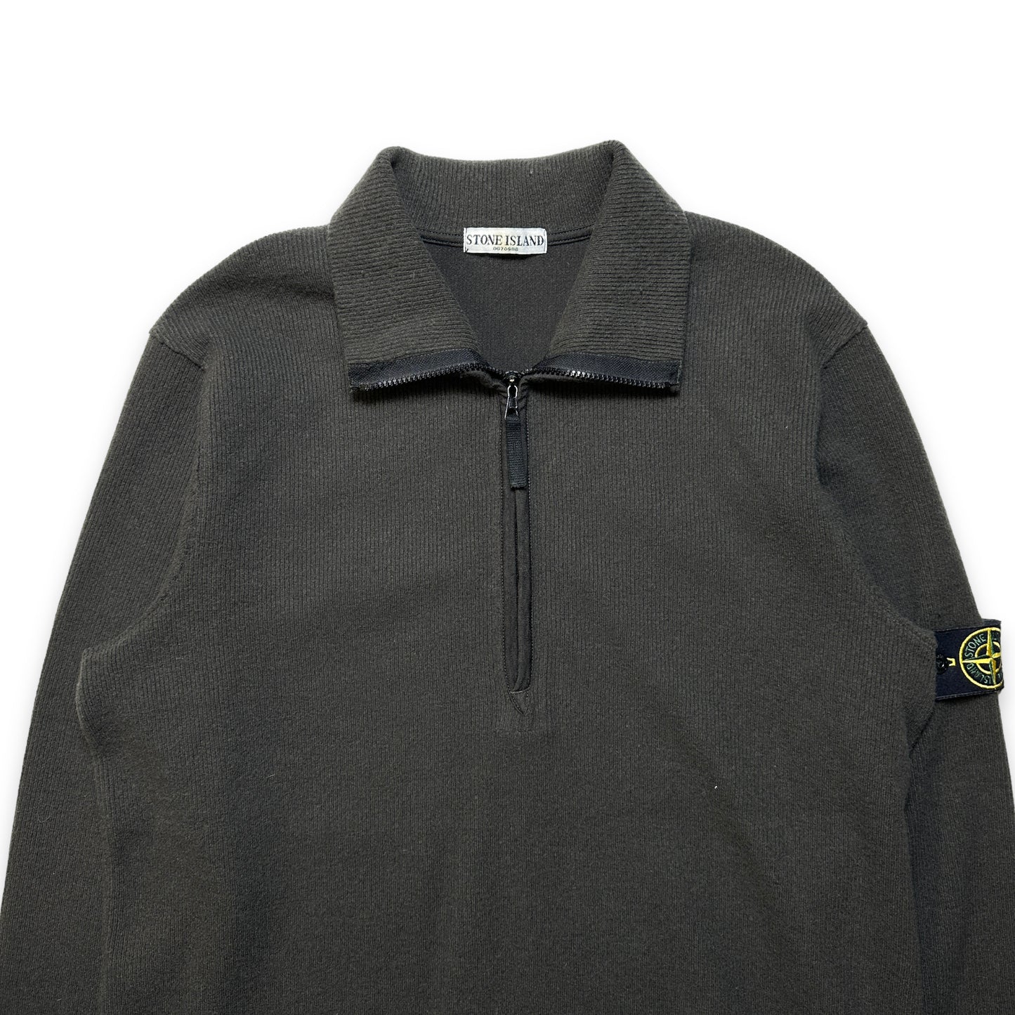 AW01' Pull à fermeture éclair quart de Stone Island - Grand/Très Grand
