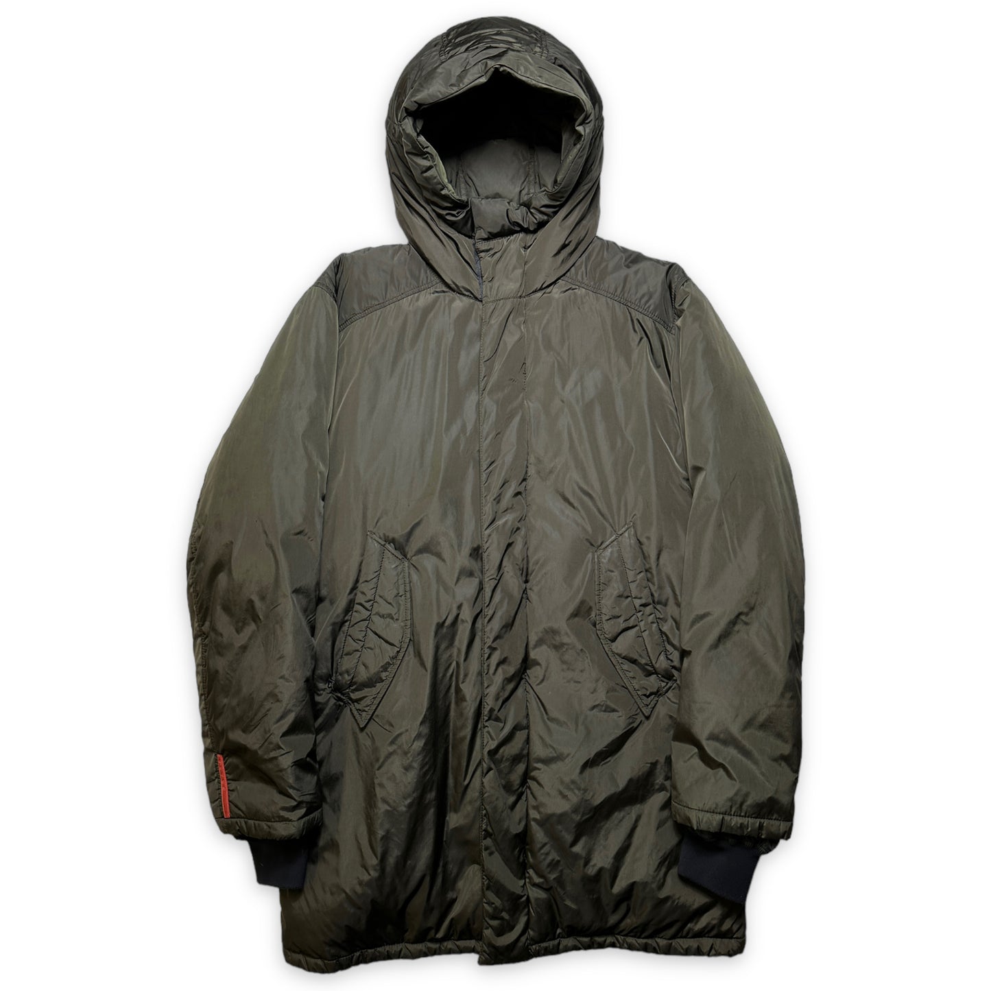 Trench-Coat rembourré Prada du début des années 2000 - Extra Large / Extra Extra Large