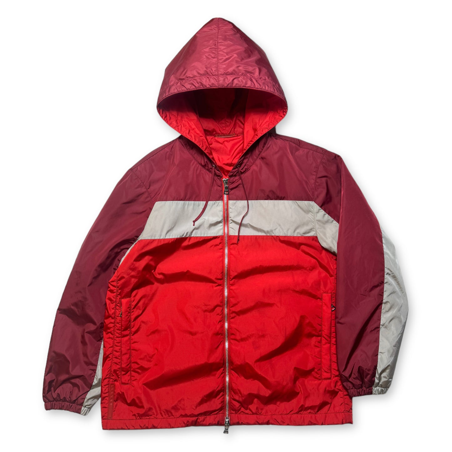 Prada Sport Red/Silver/Burgundy Padded Jacket