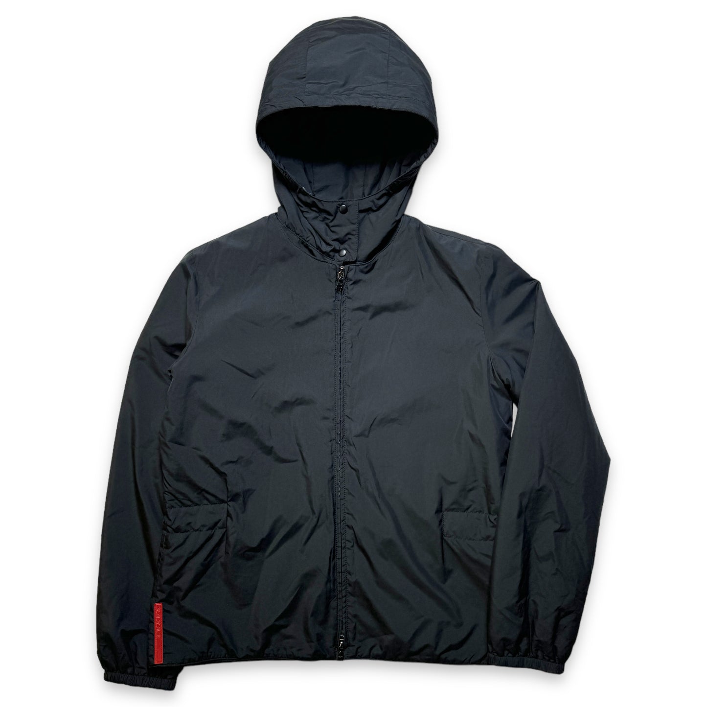Veste rembourrée Prada Sport du début des années 2000 avec capuche amovible - Petite