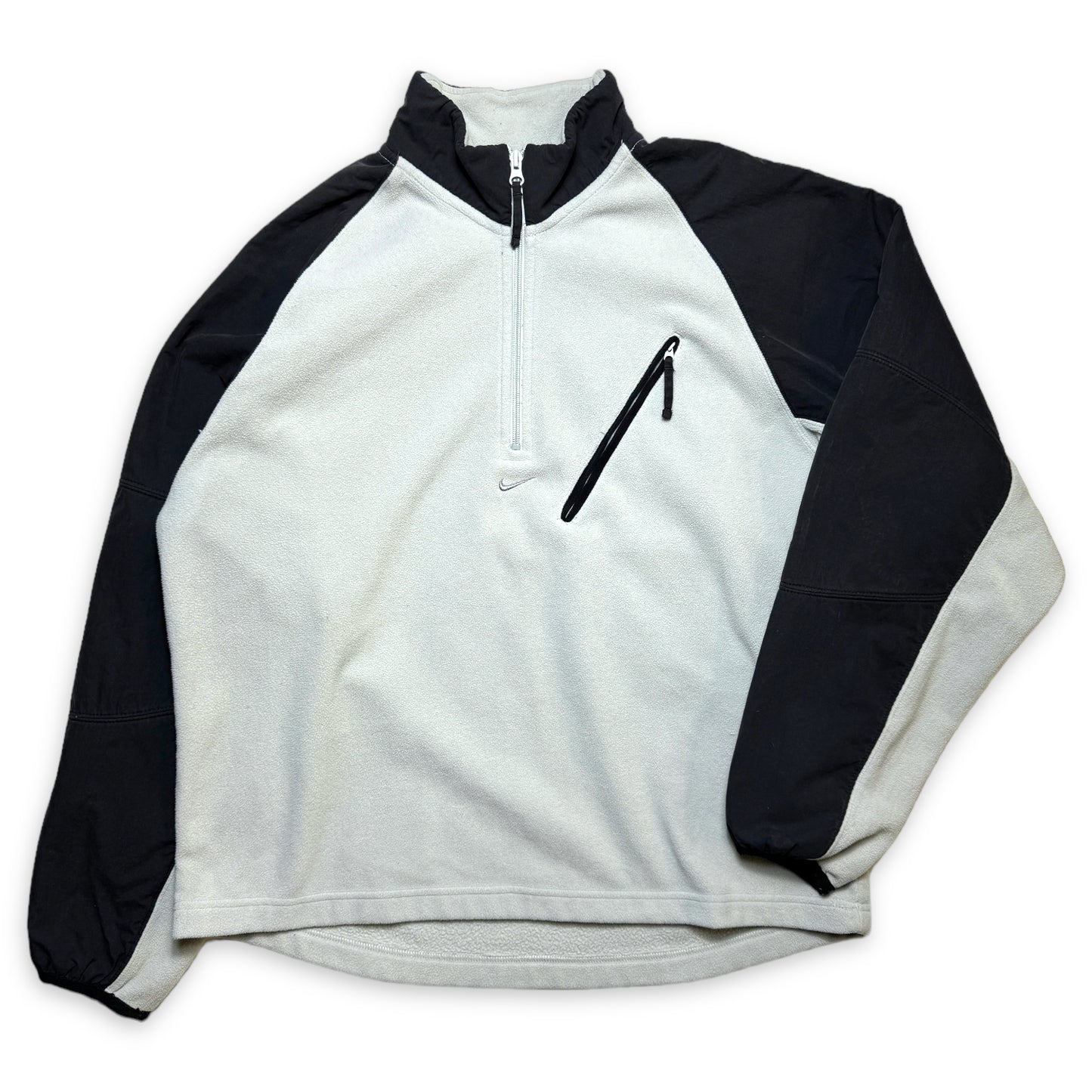 Nike Black/White Stash Pocket Fleece du début des années 2000 - Large / Extra Large