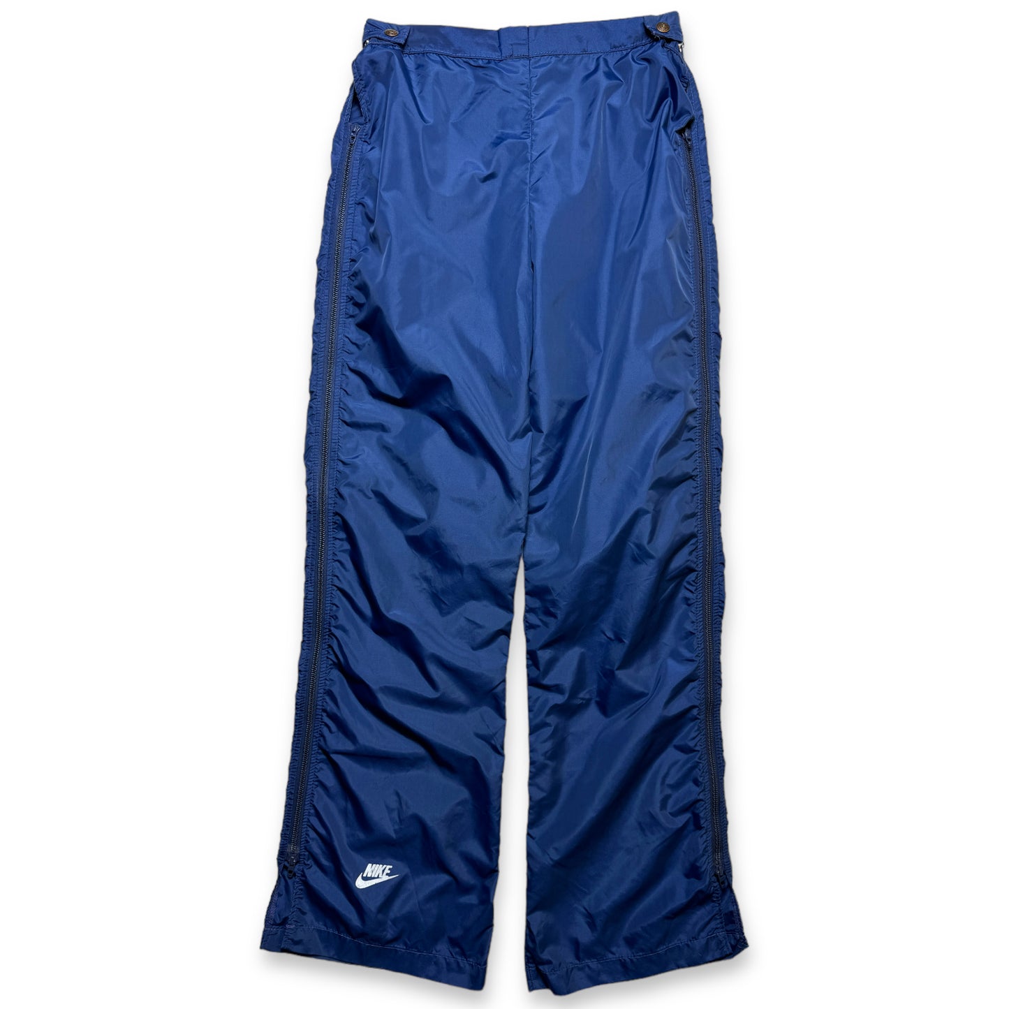 Early 90's Nike Royal Blue Nylon Trackpant - 31" Waist
