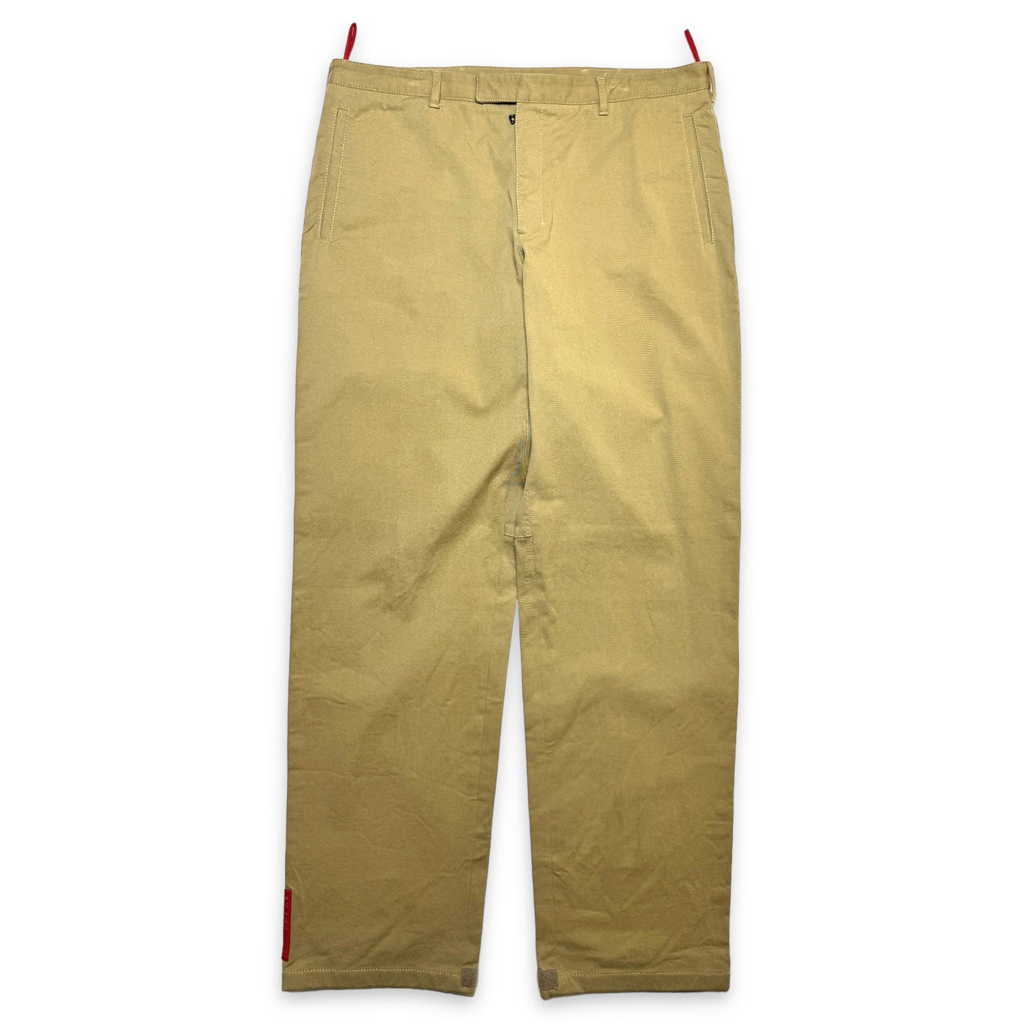 Early 2000's Prada Sport Beige Straight Leg Pant - 36" Waist