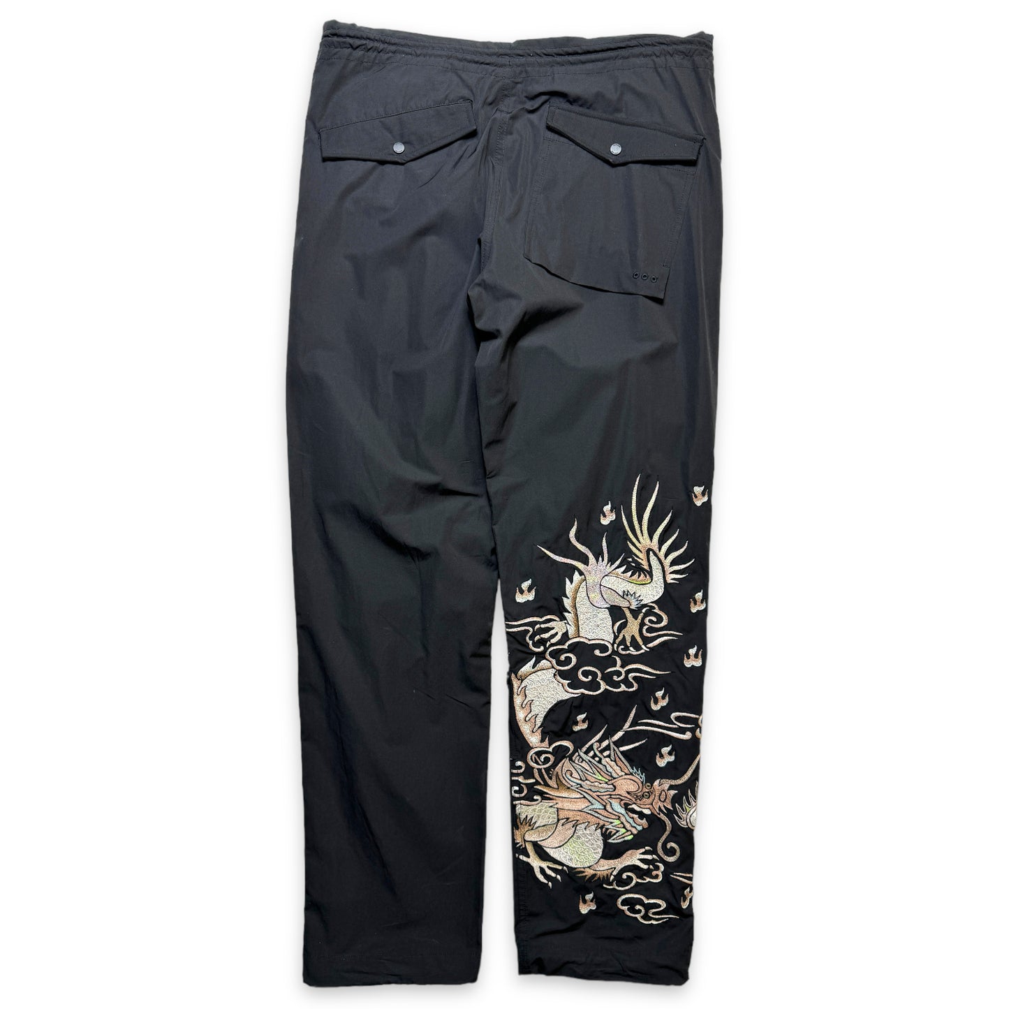 2021 Maharishi Black Embroidered Dragon Snopant - 34" Waist