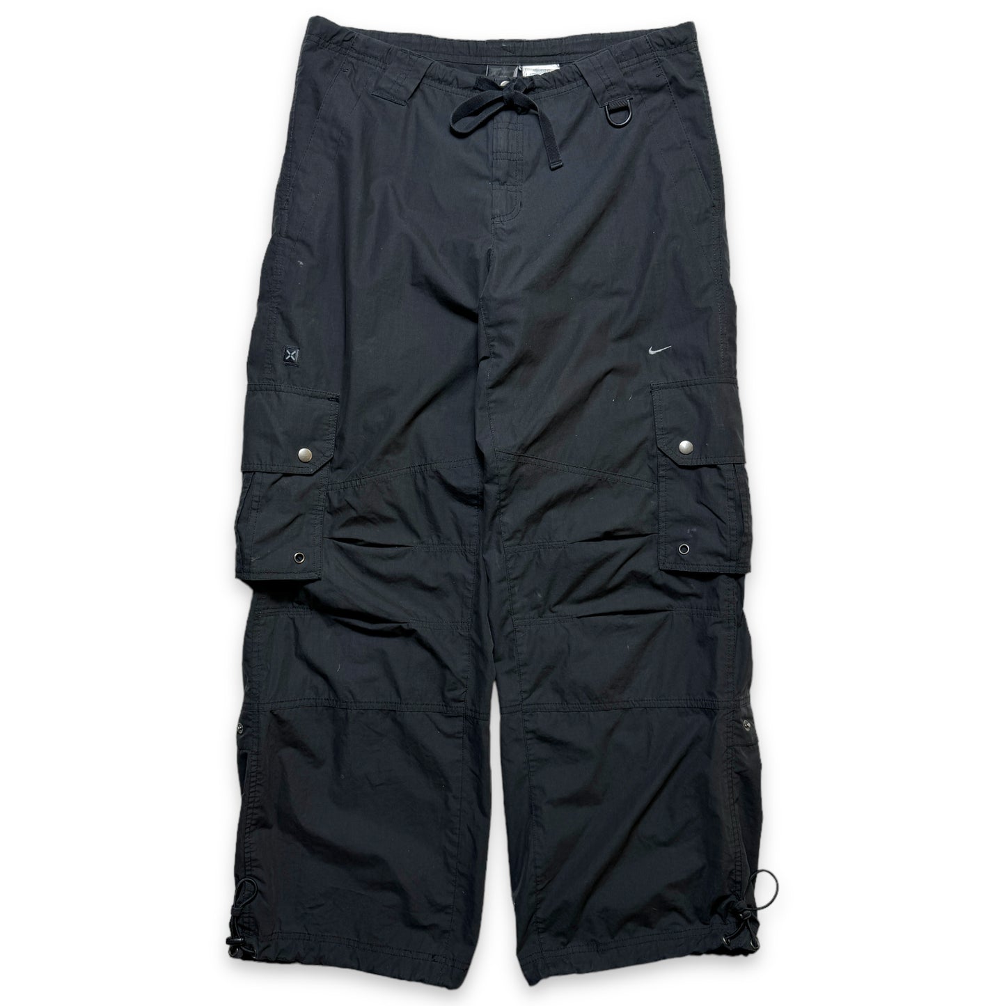Nike Mini Swoosh Shox Jet Black Baggy Cargo Pant