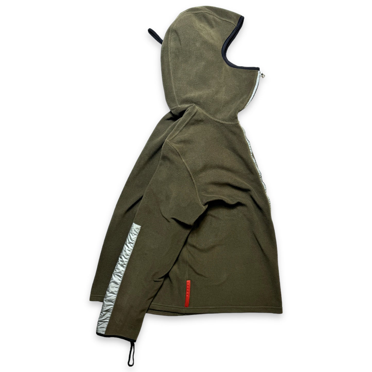 Early 2000's Prada Sport Balaclava Fleece Pullover Hoodie - Medium / Large