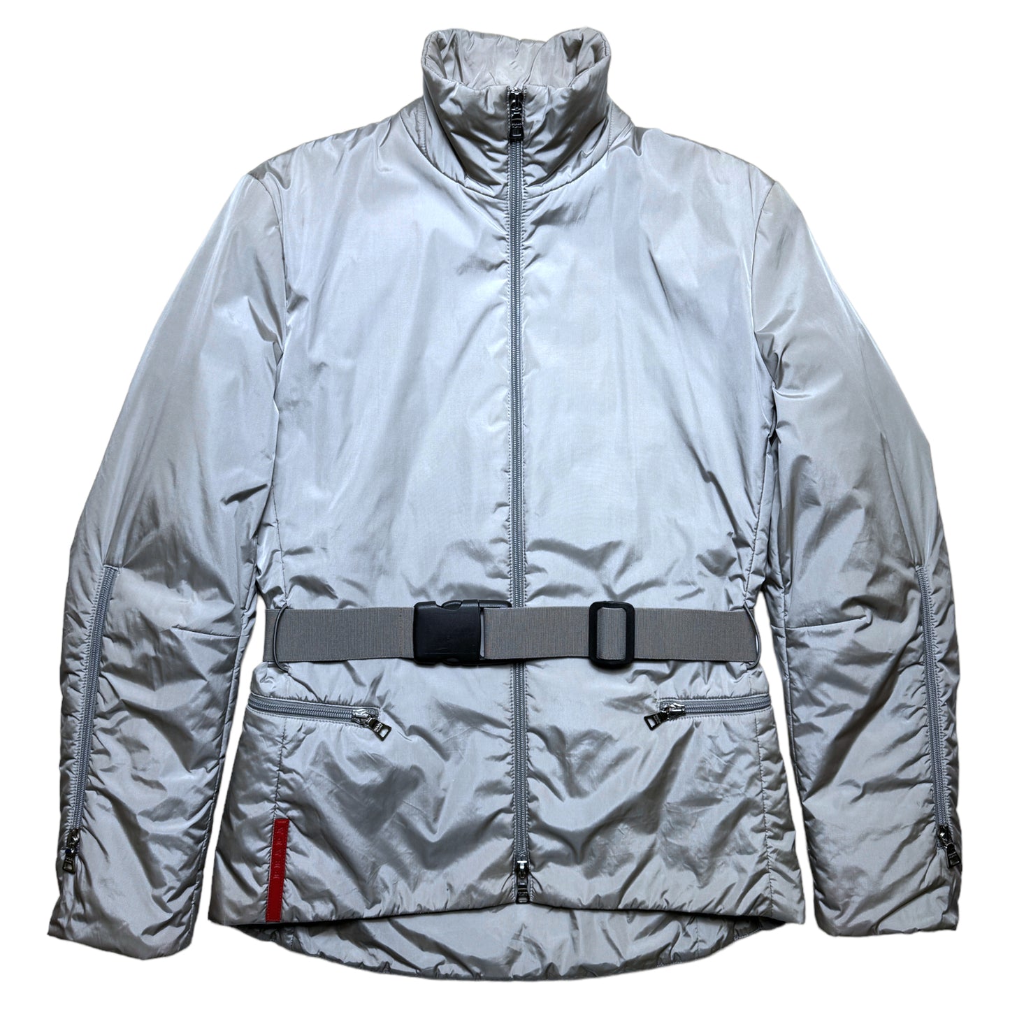 SS99' Veste harnais technique Prada Sport Silver - Femmes 6-8