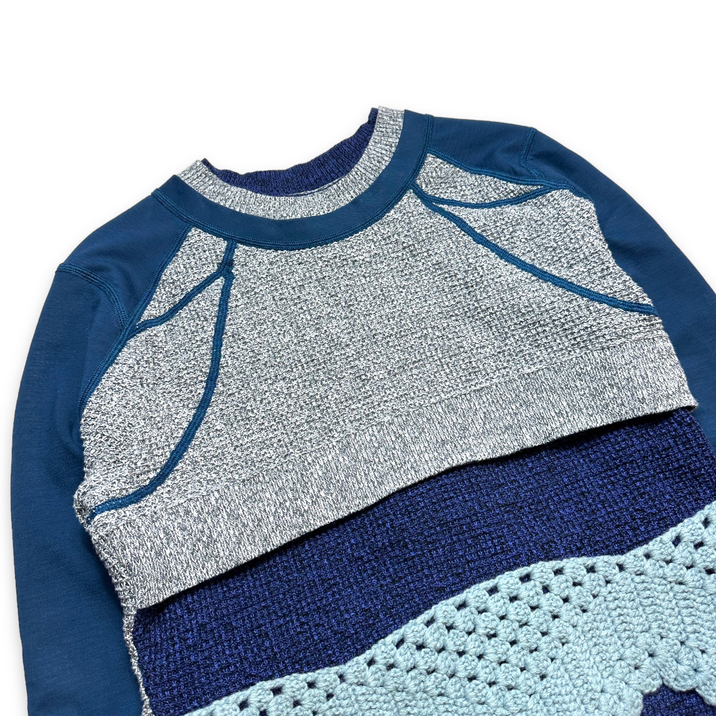 Craig Green Panelled Crochet Jumper - Small