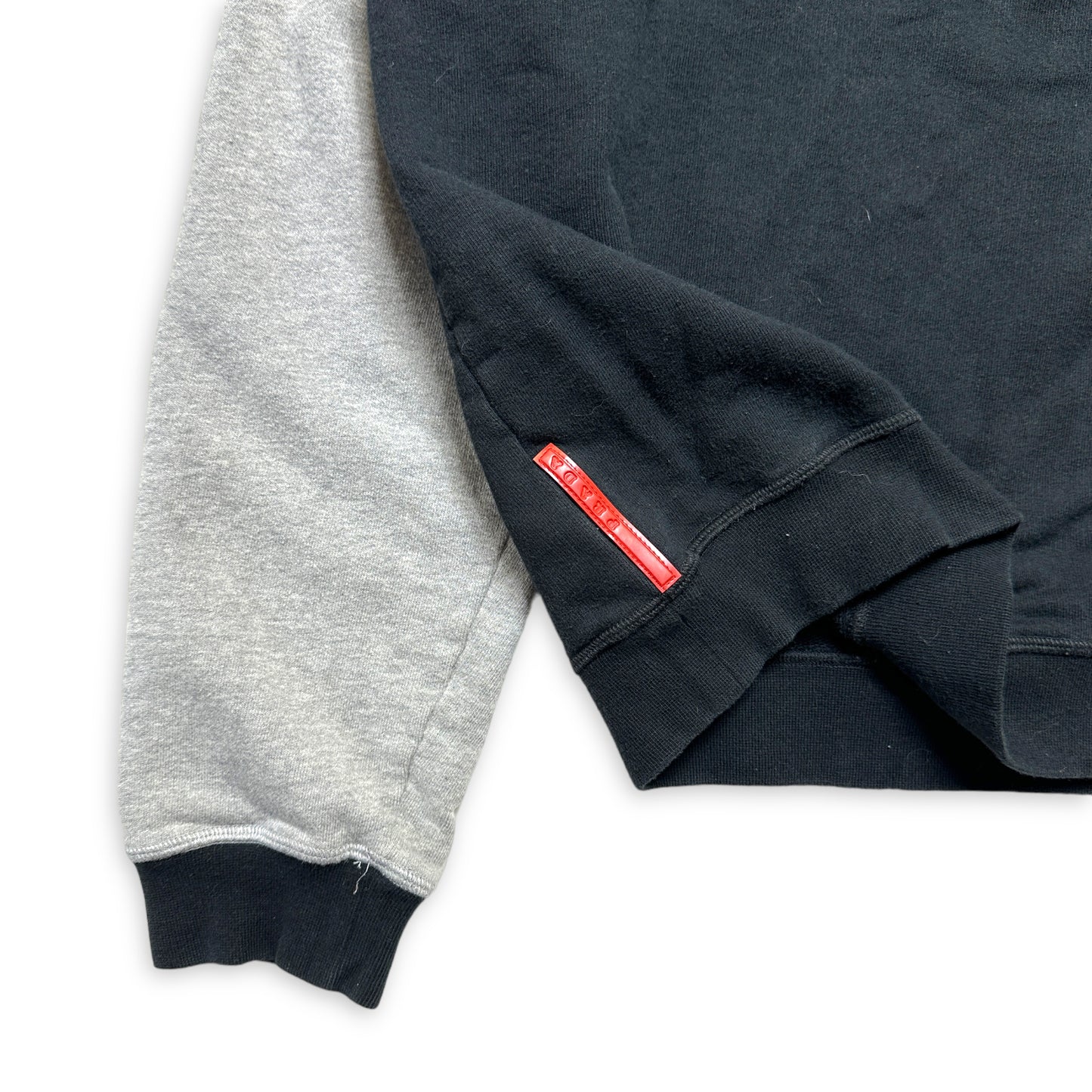 Sweat-shirt zippé à empiècements Prada Sport - Petit