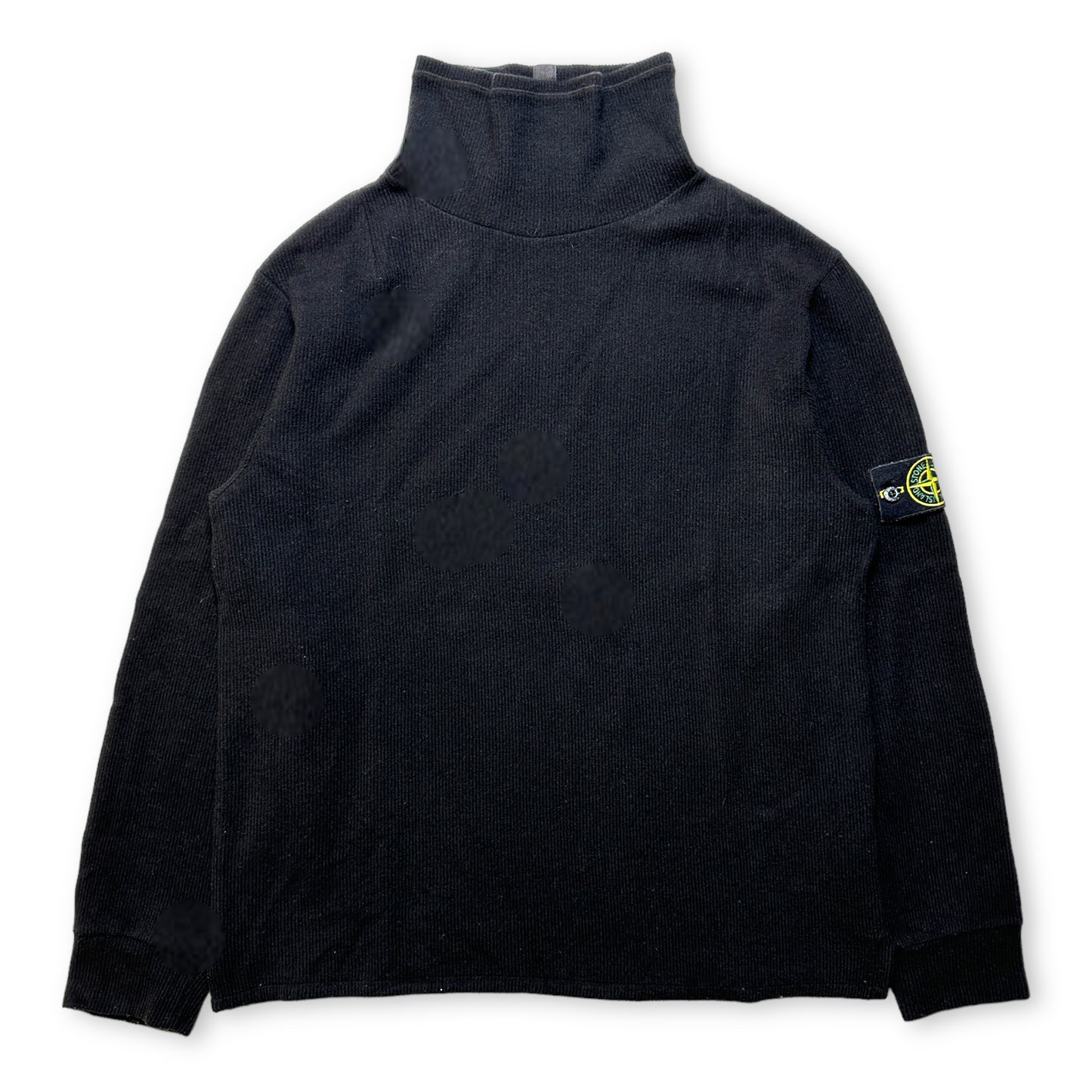 AW01' Stone Island Ribbed Cotton Roll Neck - Large