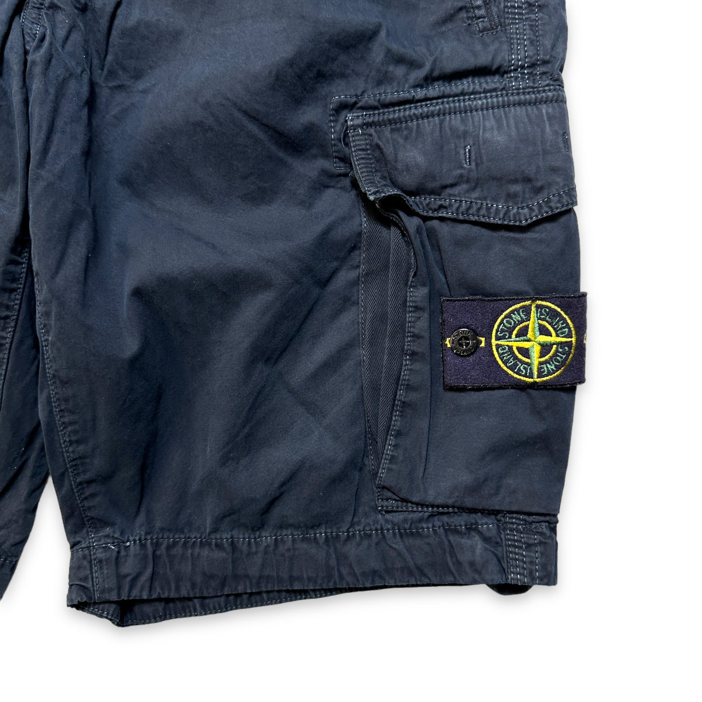 Stone Island Midnight Navy Cargo Shorts - 34" Waist