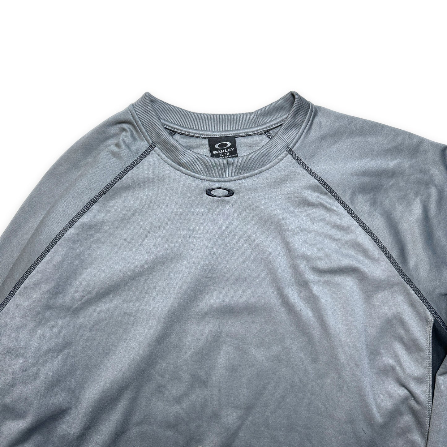 Oakley Grey/Black Panelled Crewneck - Extra Large / Extra Extra Large