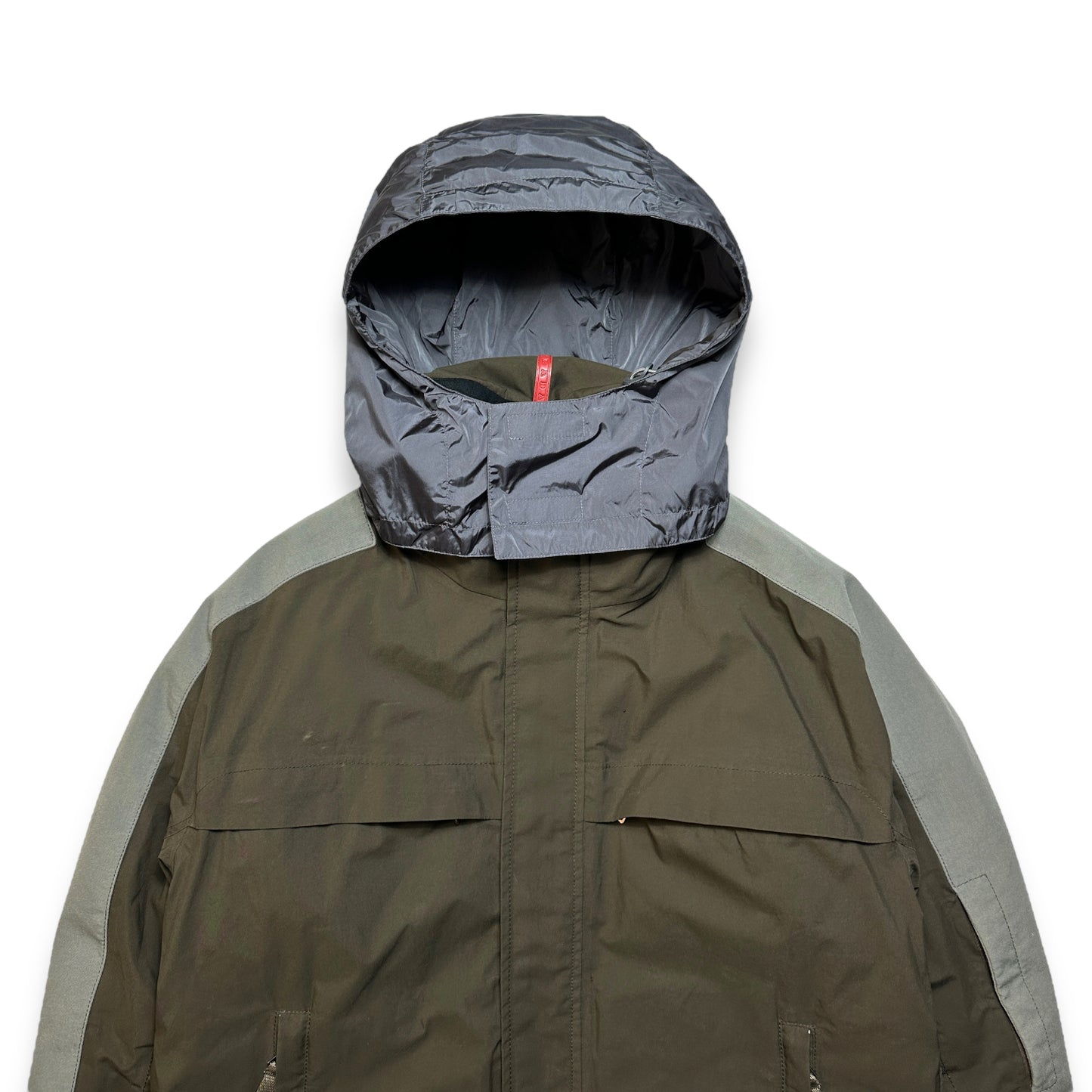 Veste Prada Sport Luna Rossa Vert Kaki/Gris Gore-Tex Skii - Moyen / Grand