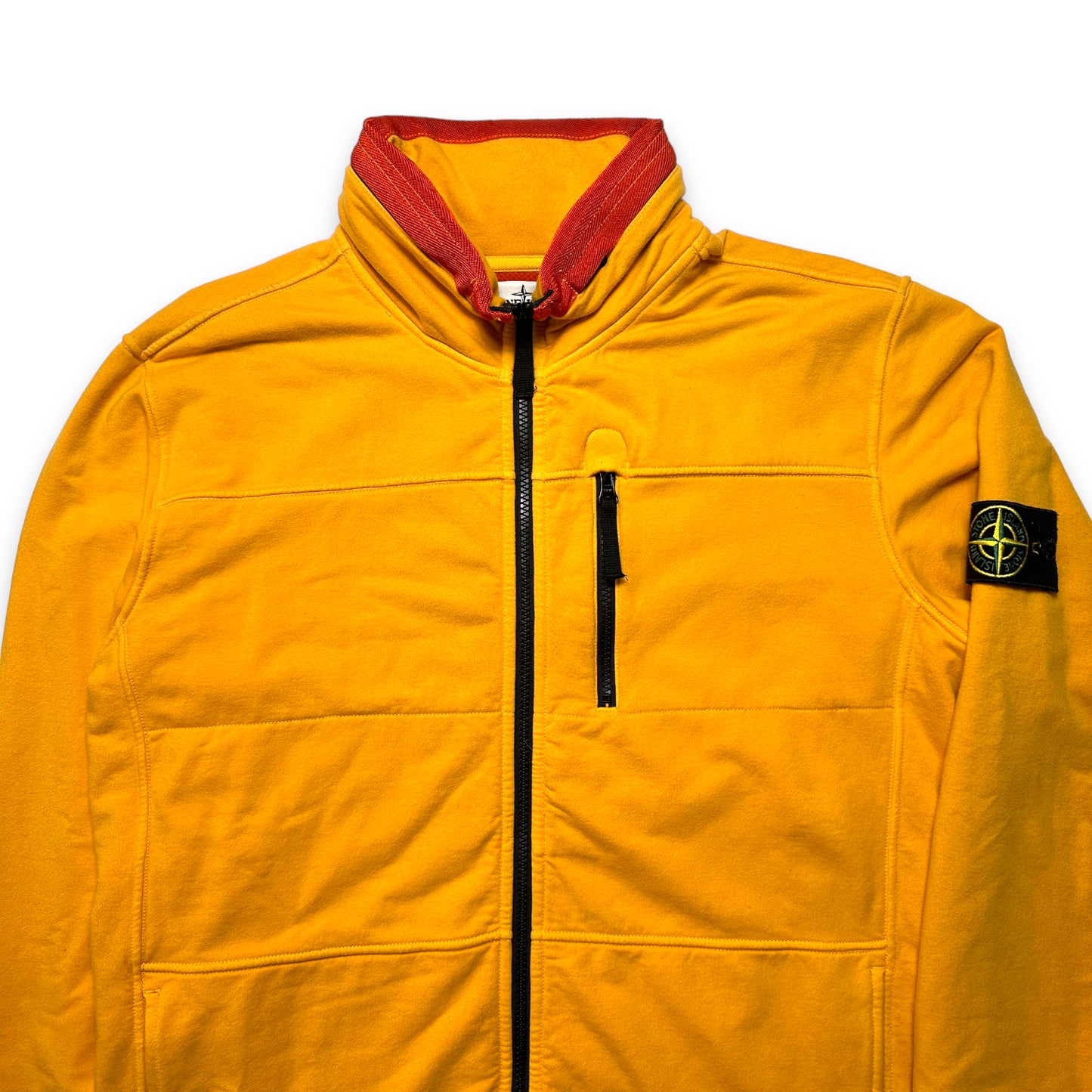 Stone Island Orange Zipped Jacket w/Packable Hood - Medium / Large
