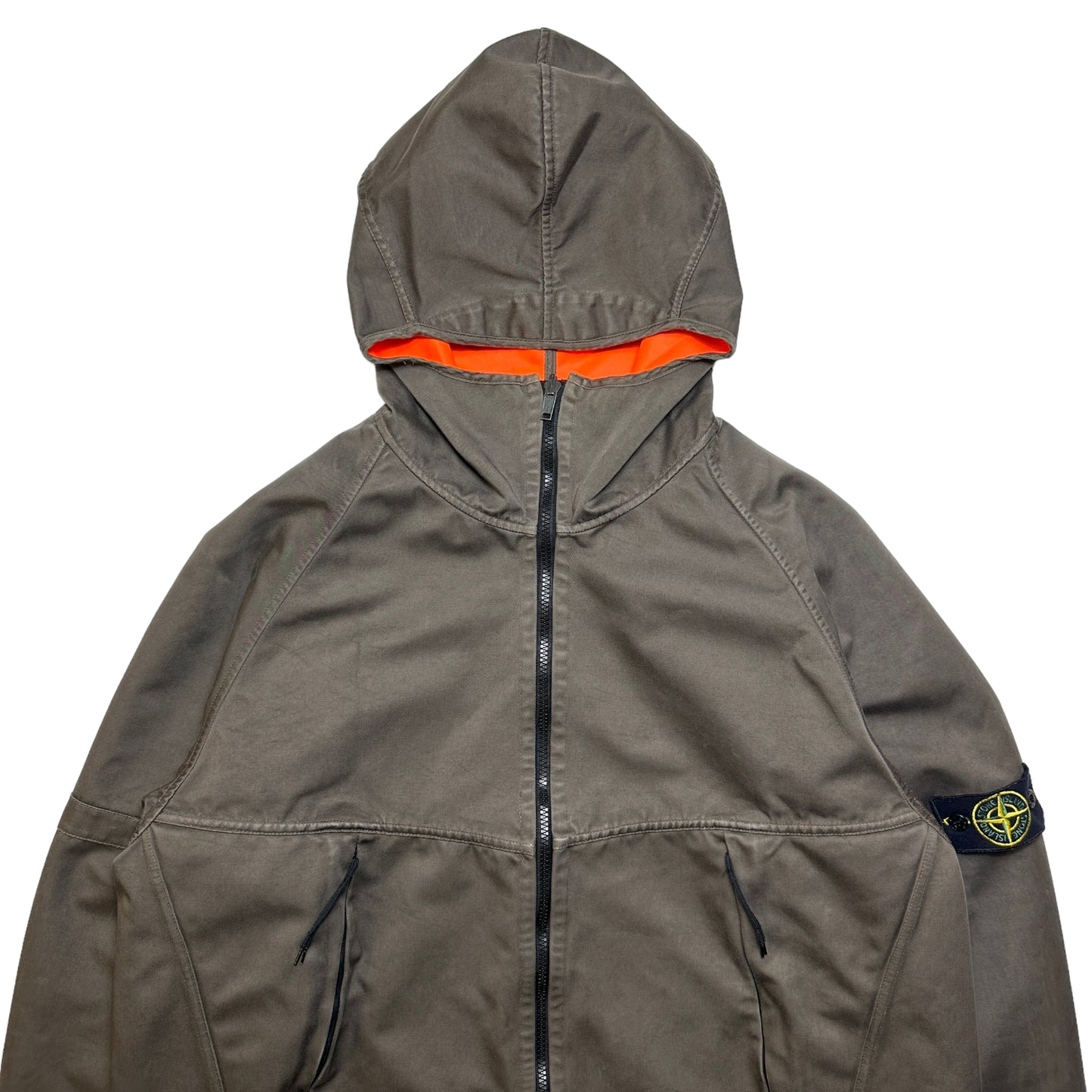 AW05' Stone Island Fluorescent Orange Reversible Jacket - Extra Large / Extra Extra Large