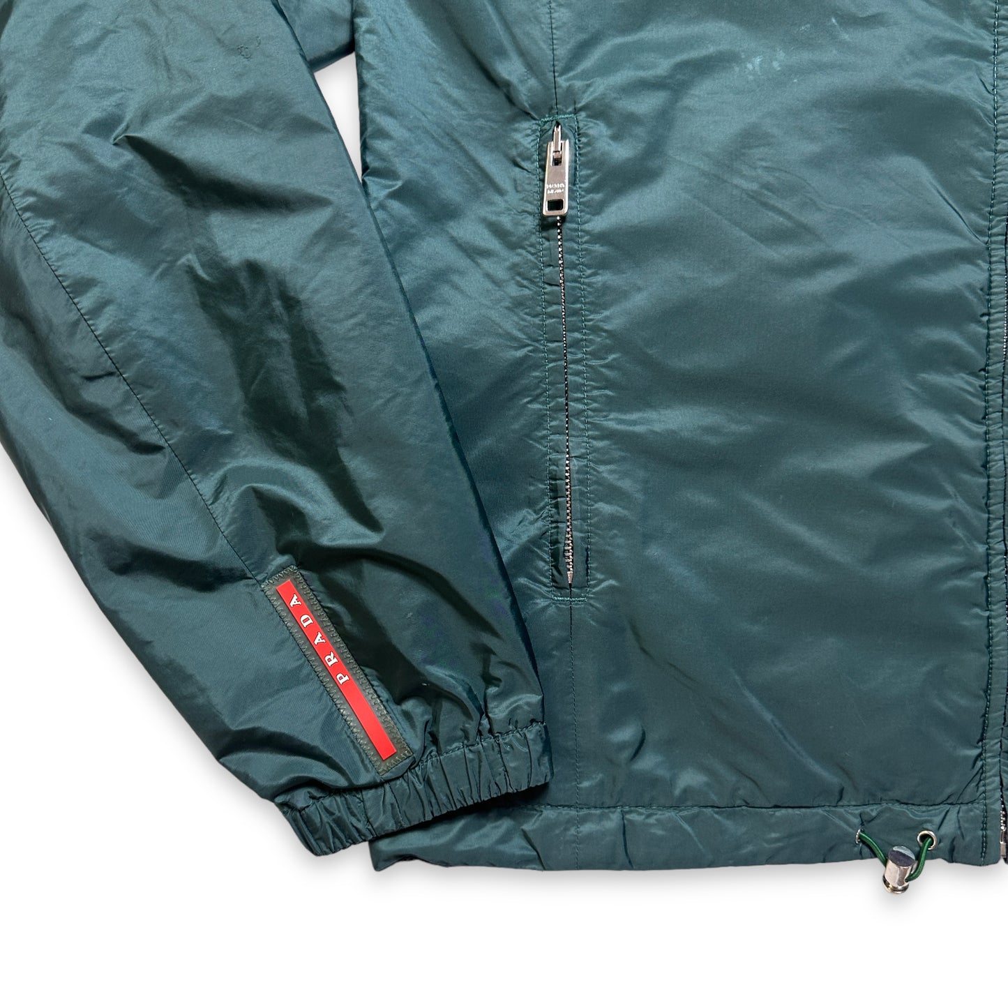 Prada Linea Rossa Veste Réversible Vert Bouteille/Marine - Moyen