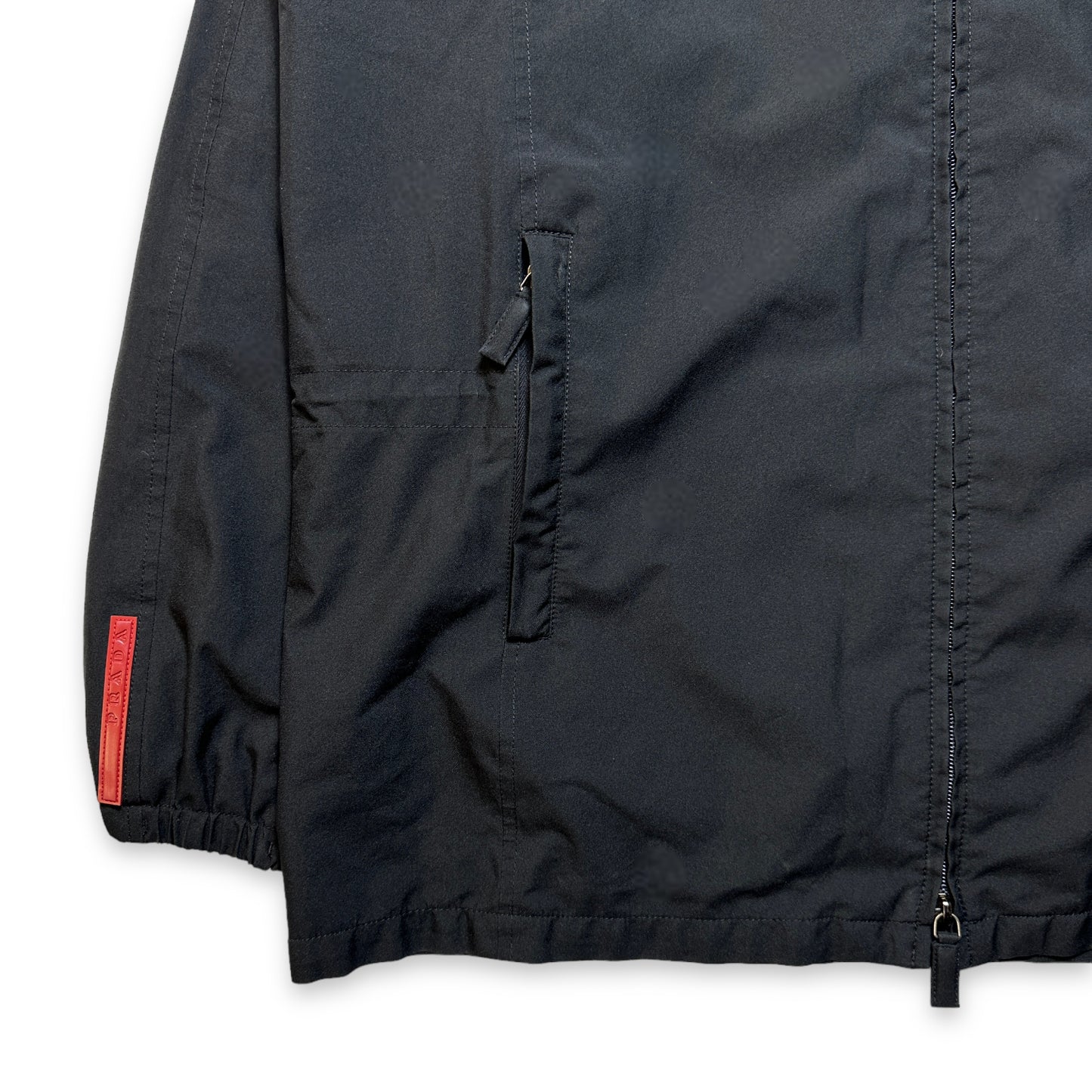 Early 2000's Prada Sport Black Hooded Jacket - Extra Large