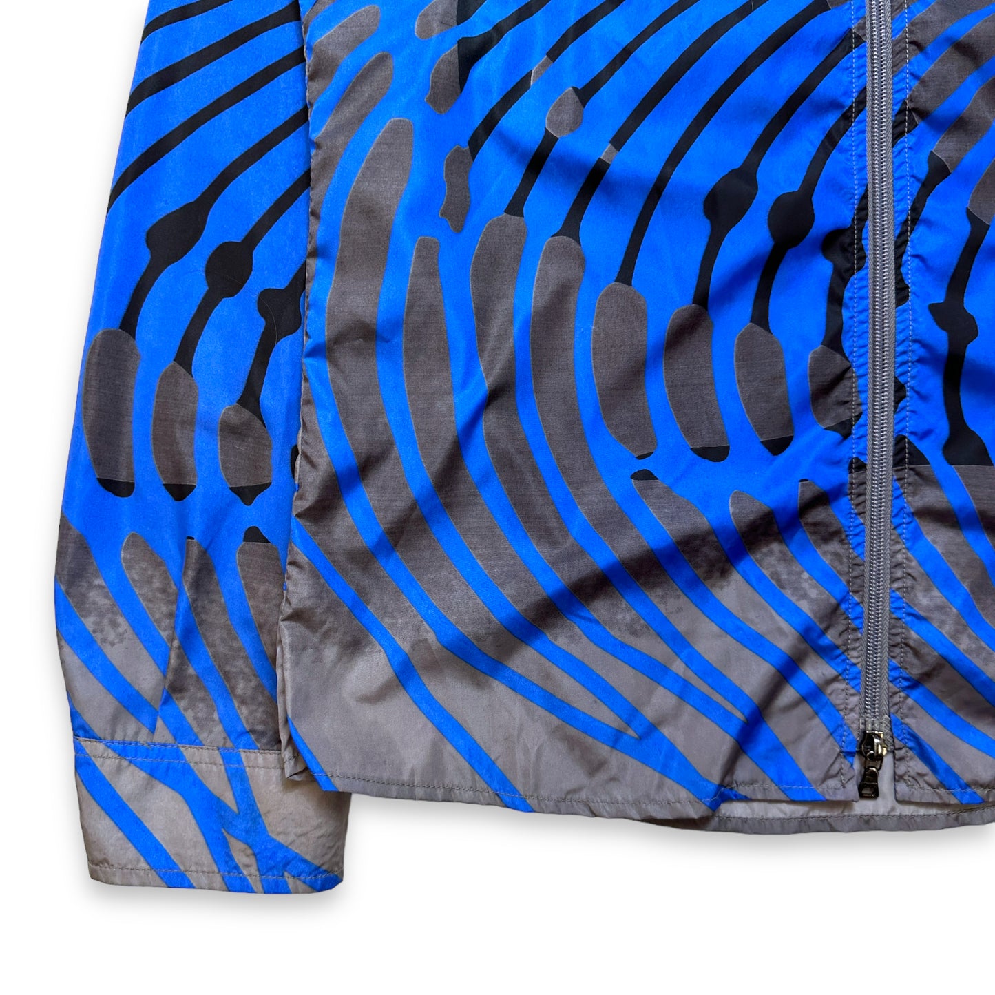Veste légère zippée Prada Sport Nylon Chaos Graphic 2008 - Moyen / Grand
