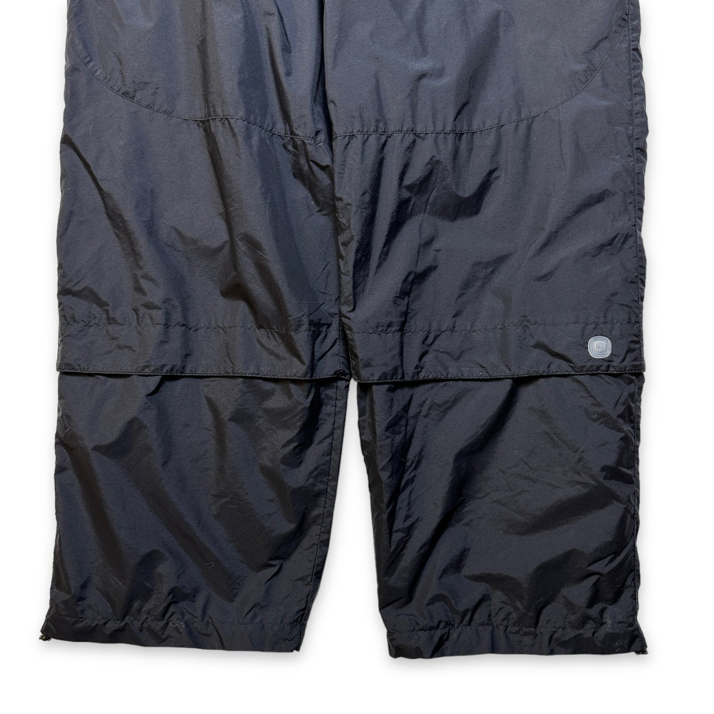 Pantalon de survêtement Nike surdimensionné Jet Black du début des années 2000 - Extra Large
