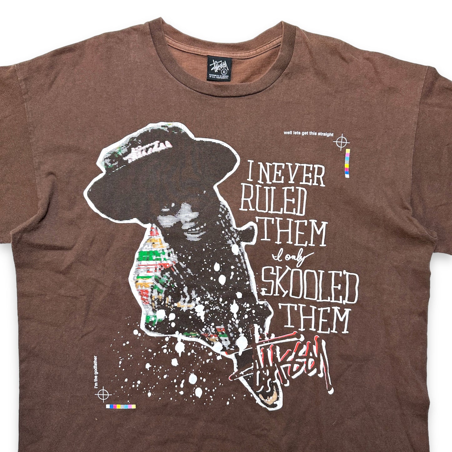 T-shirt Stüssy Skooled Them du début des années 2000 - Extra Large