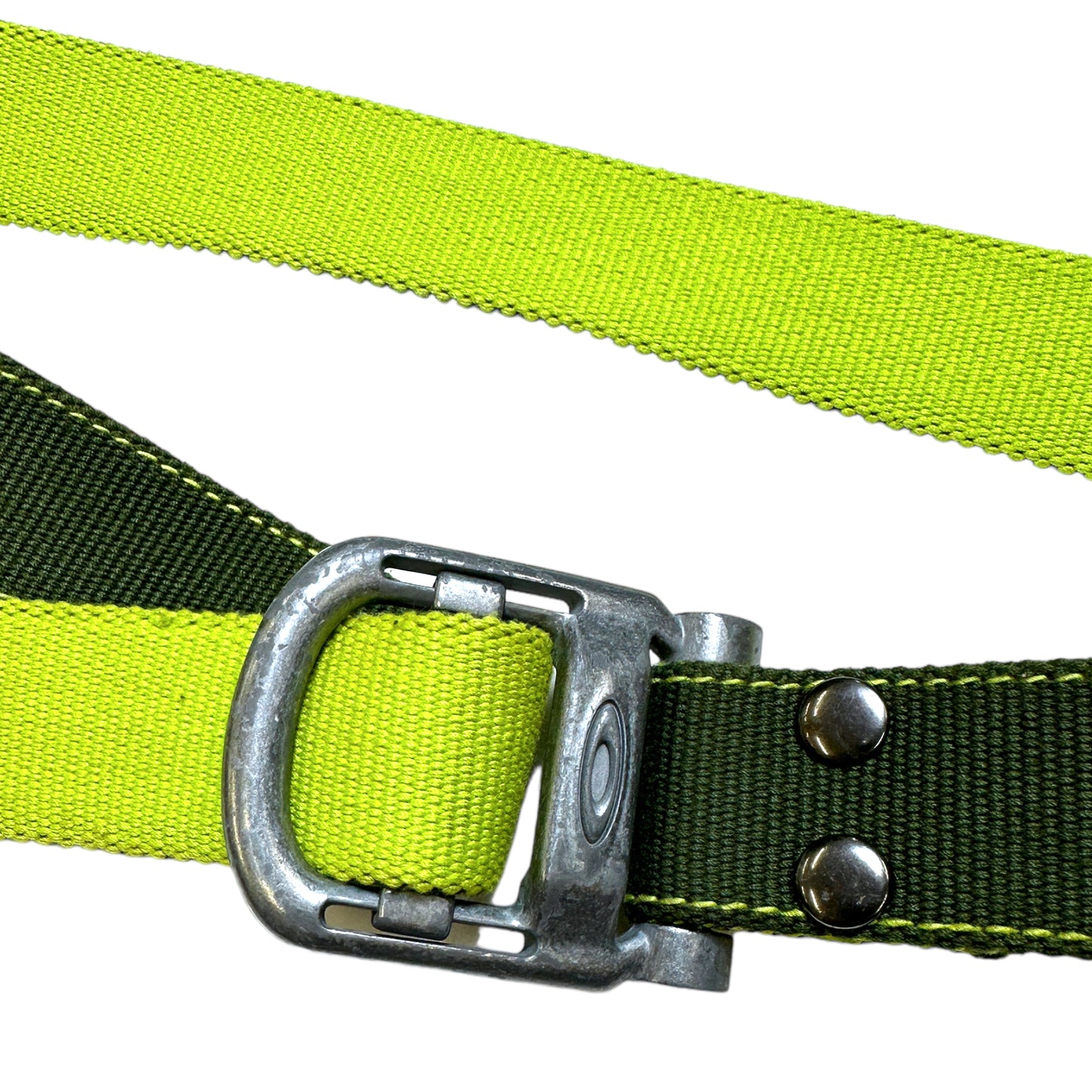 Early 2000's Oakley Khaki/Neon Belt