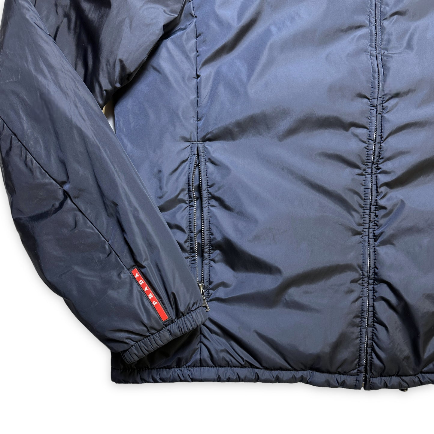Prada Linea Rossa Veste matelassée réversible minuit marine/noir - Grand / Extra Large