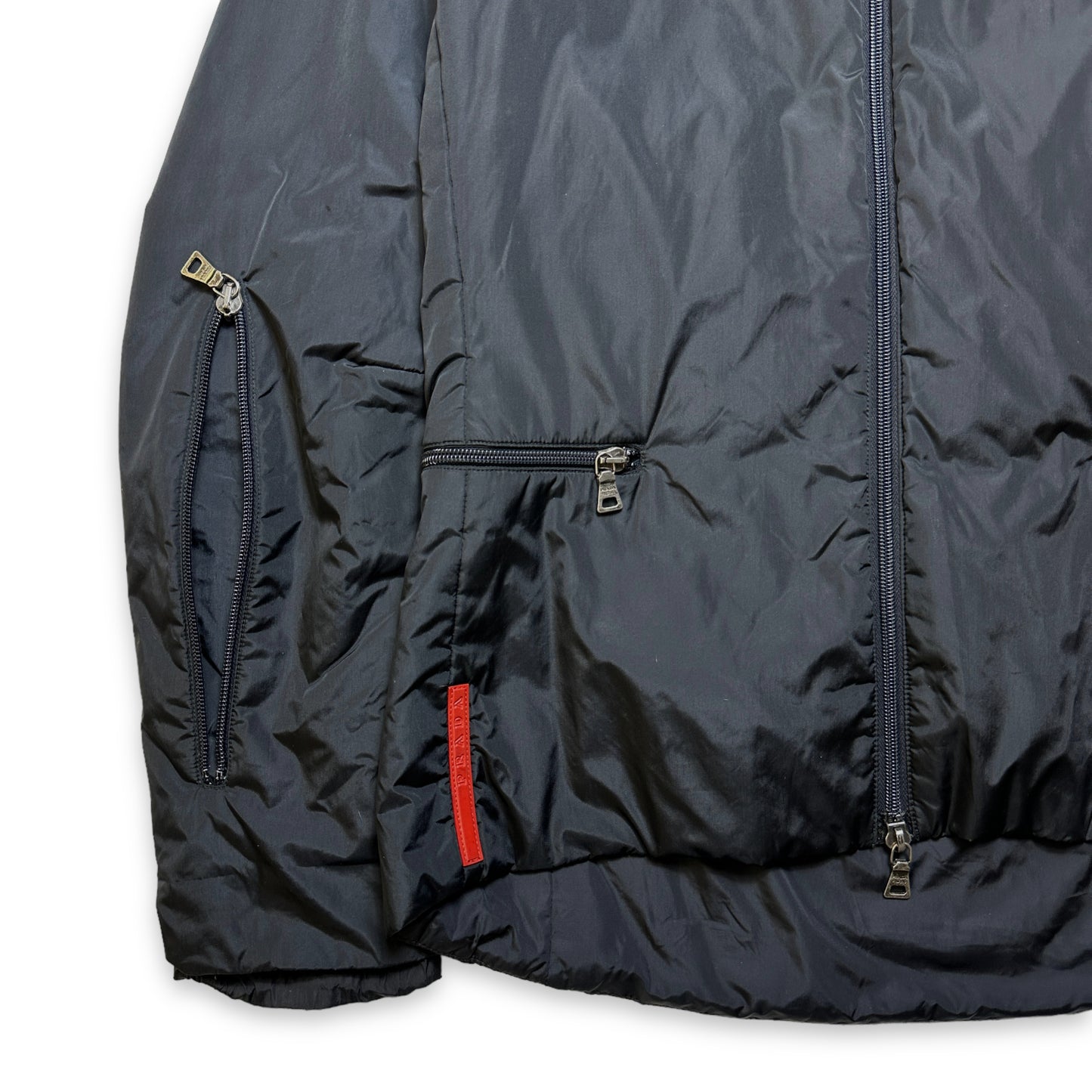 SS99' Prada Sport 2in1 Veste/Sac Noir - Femmes 6-8