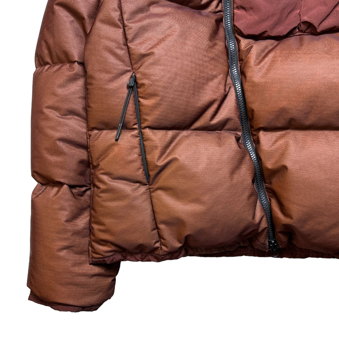 CP Company Burgundy Bi-Mesh Down Goggle Jacket - Medium / Large