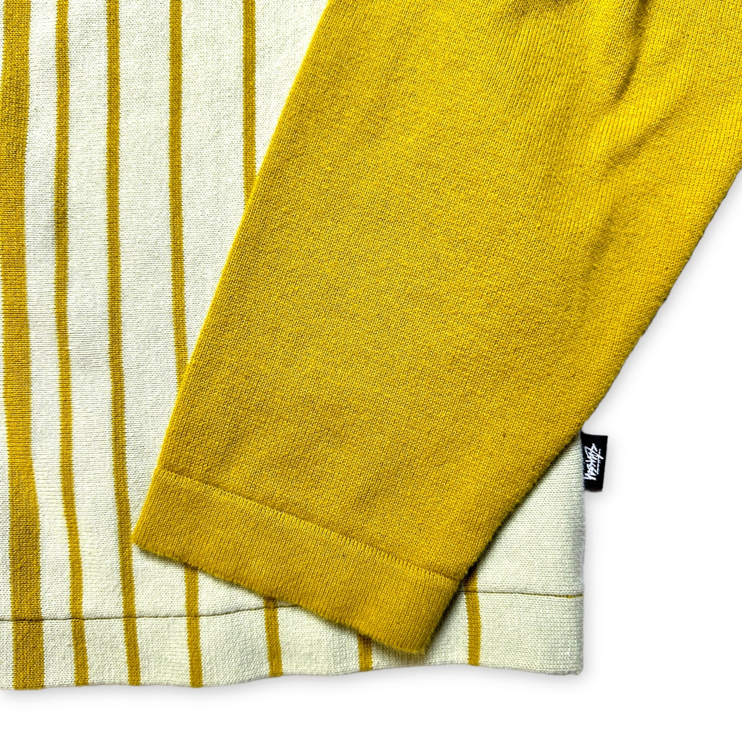 Cardigan jaune tricoté Stüssy - Moyen