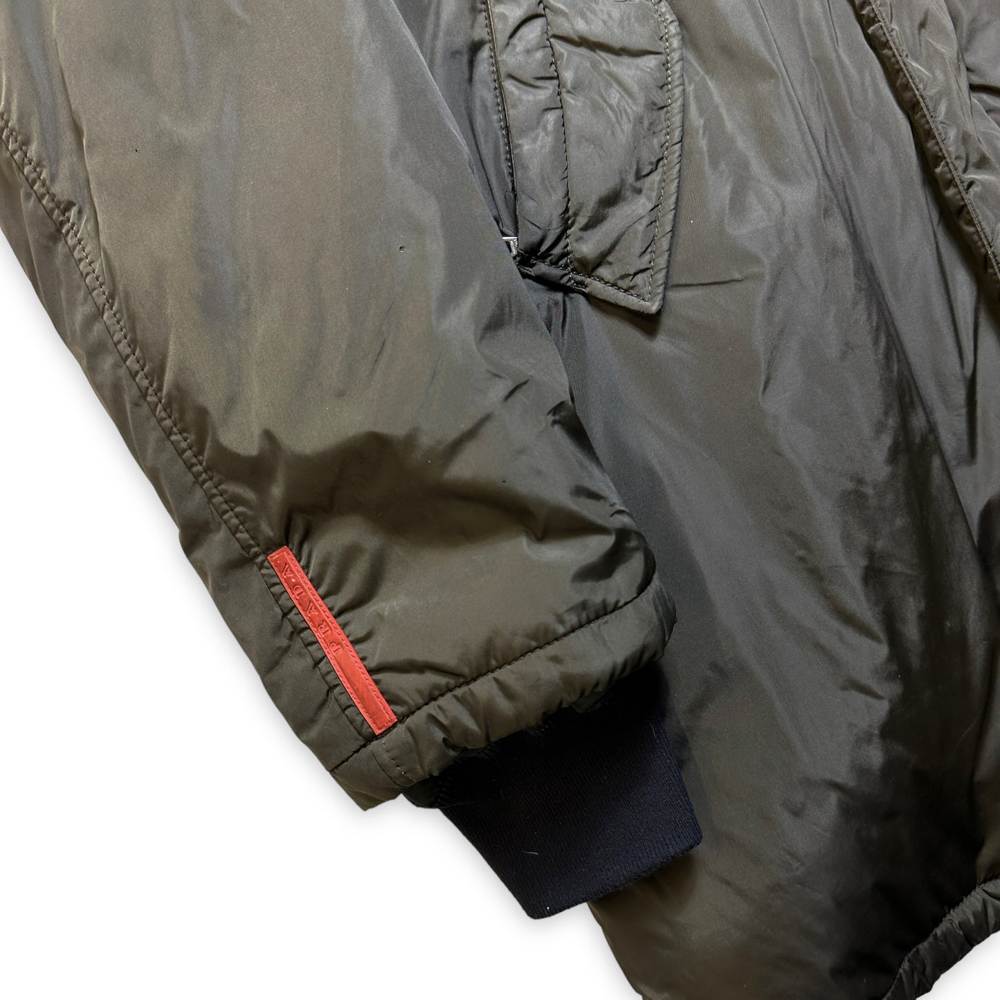Trench-Coat rembourré Prada du début des années 2000 - Extra Large / Extra Extra Large