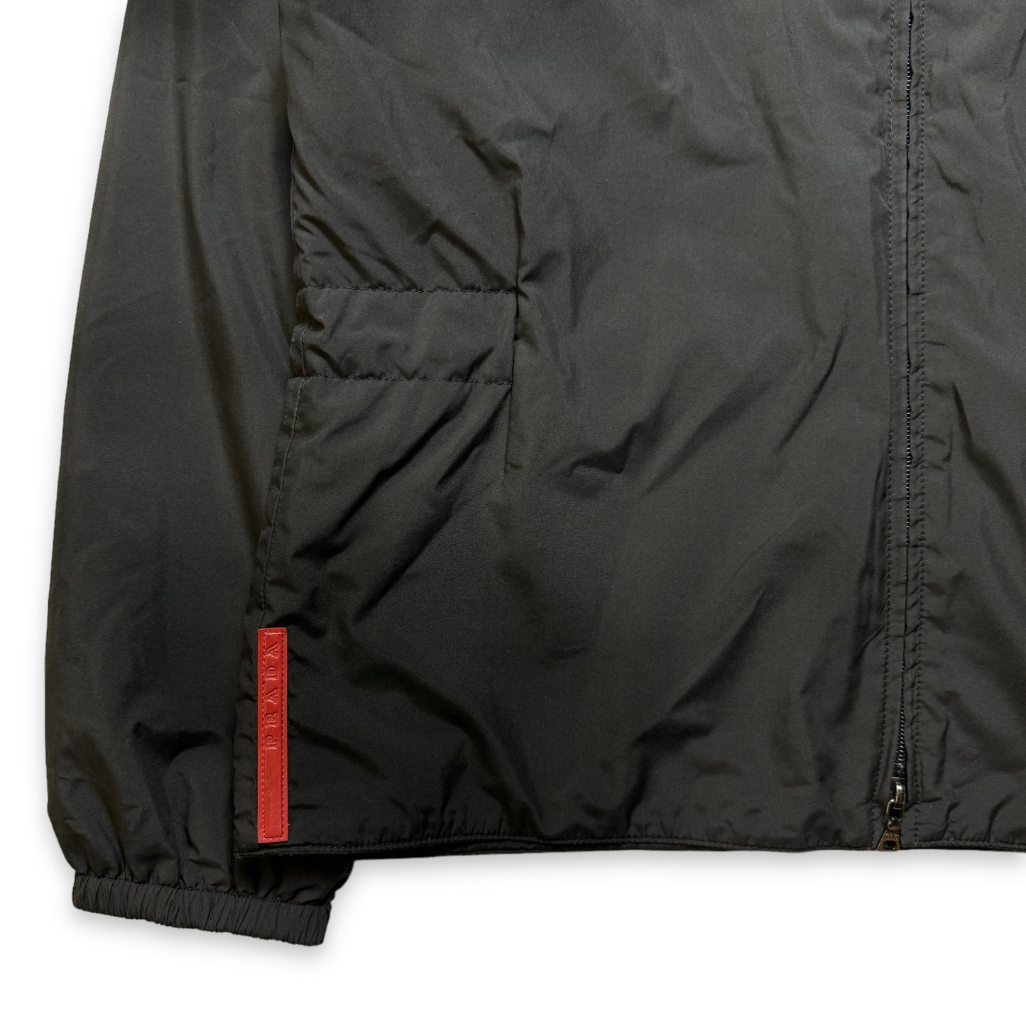 Veste rembourrée Prada Sport du début des années 2000 avec capuche amovible - Petite