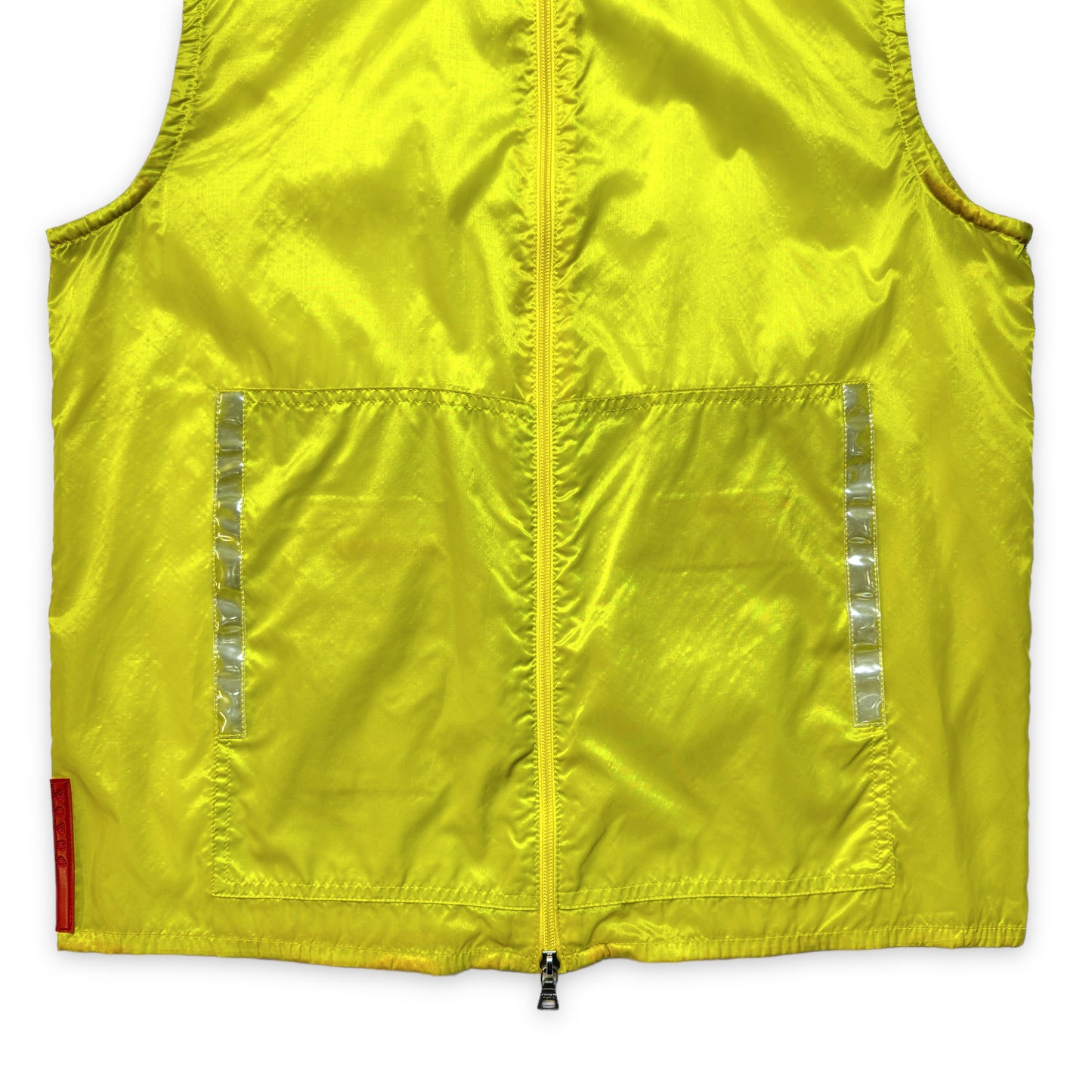 SS99' Prada Sport Gilet à capuche jaune vif - Moyen