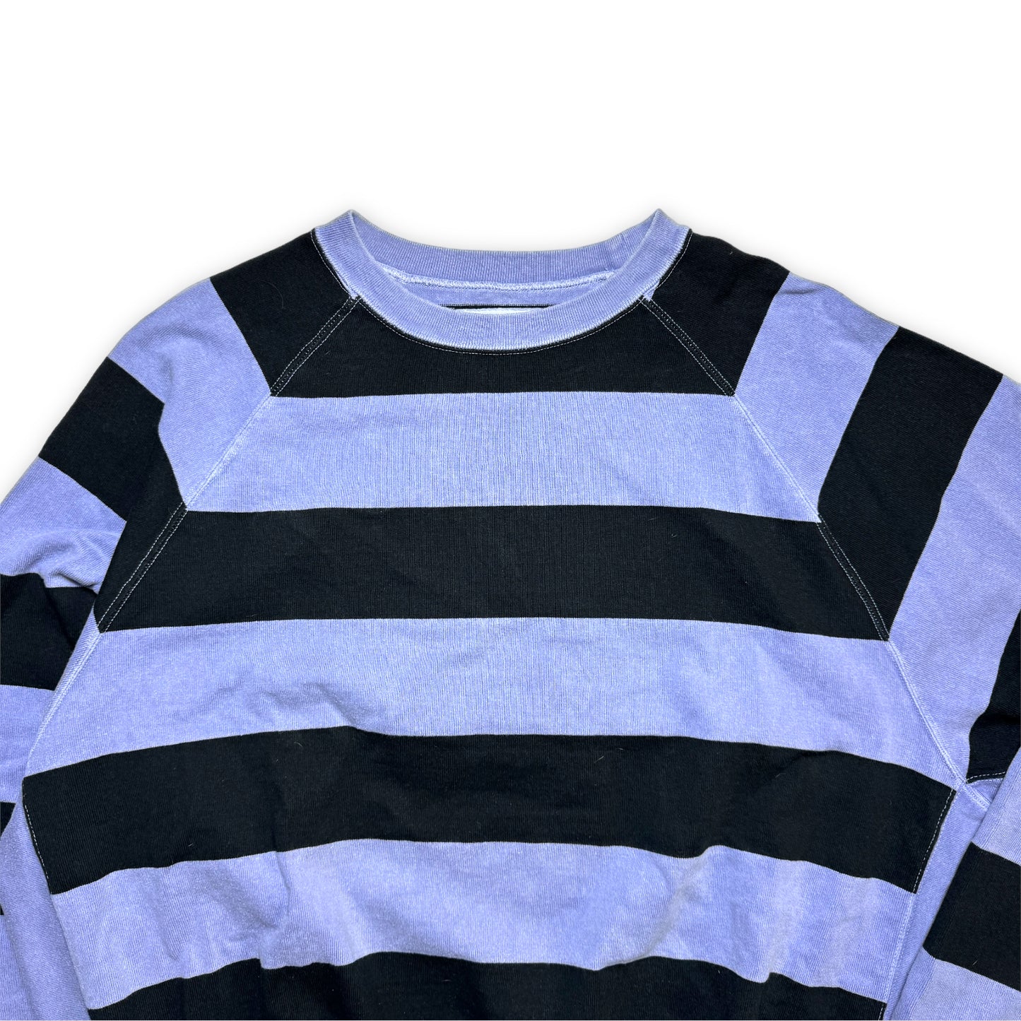Cav Empt Purple / Black Striped Crewneck - Medium / Large