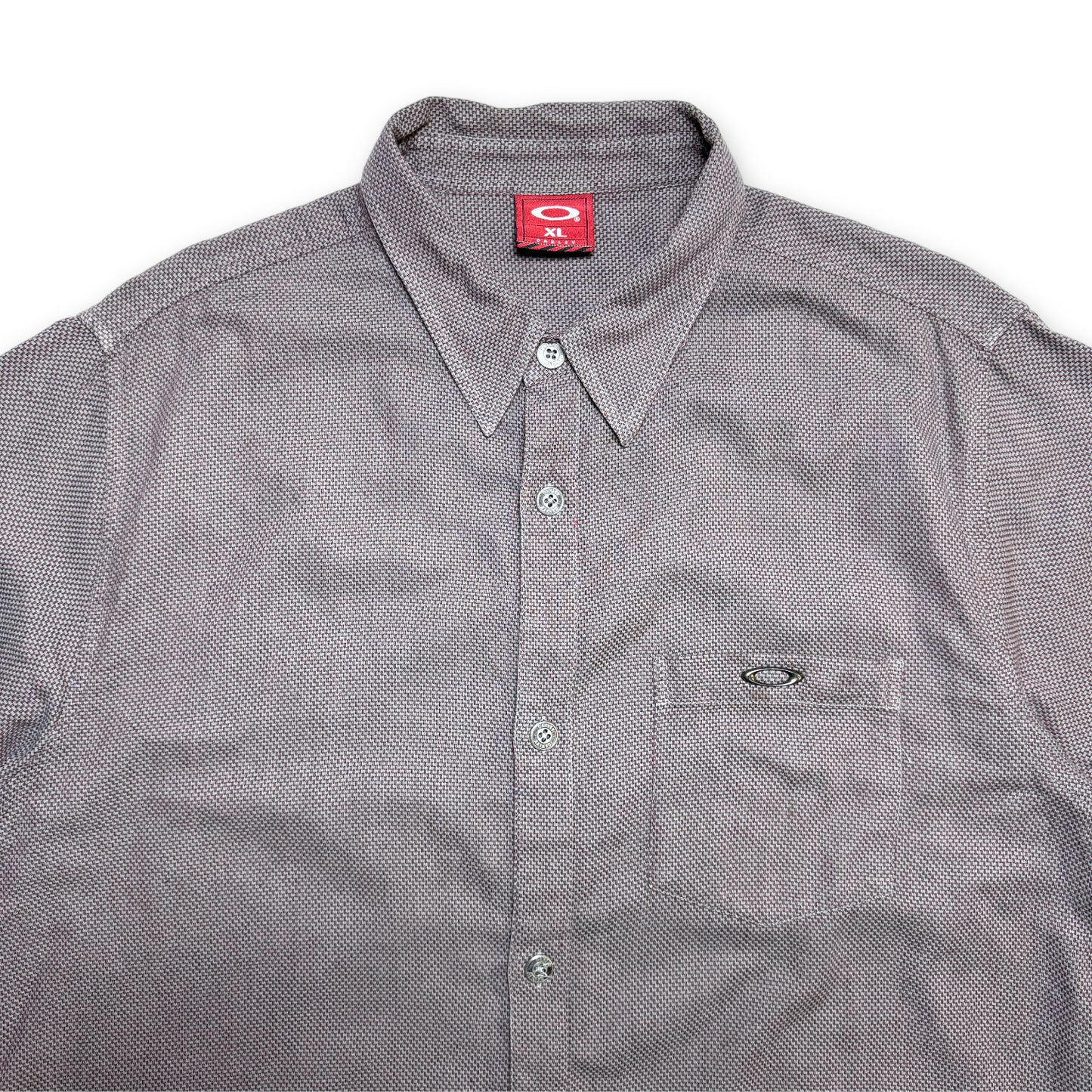 Oakley Woven Cotton Short Sleeve Button Shirt - Extra Large