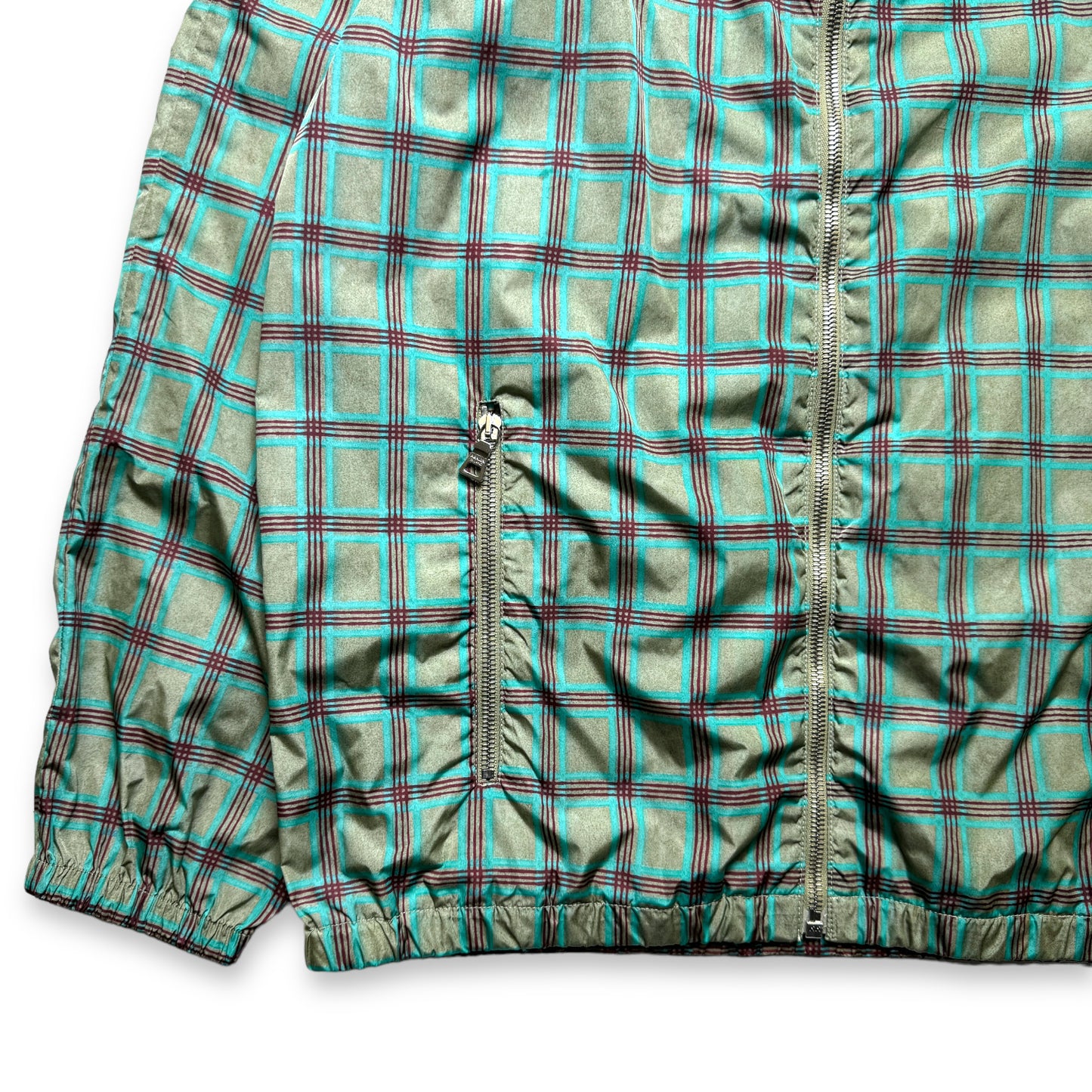 Veste à carreaux en nylon Prada Main Line 2007 - Grand