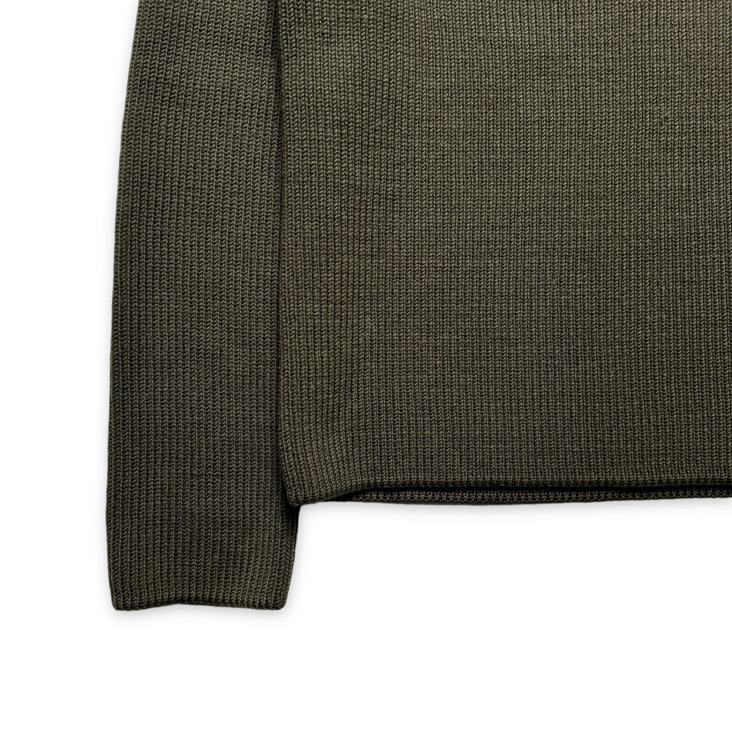 Début des années 2000 CP Company Rembourré Double Couche Encolure Quarter Zip Knit - Petit / Moyen