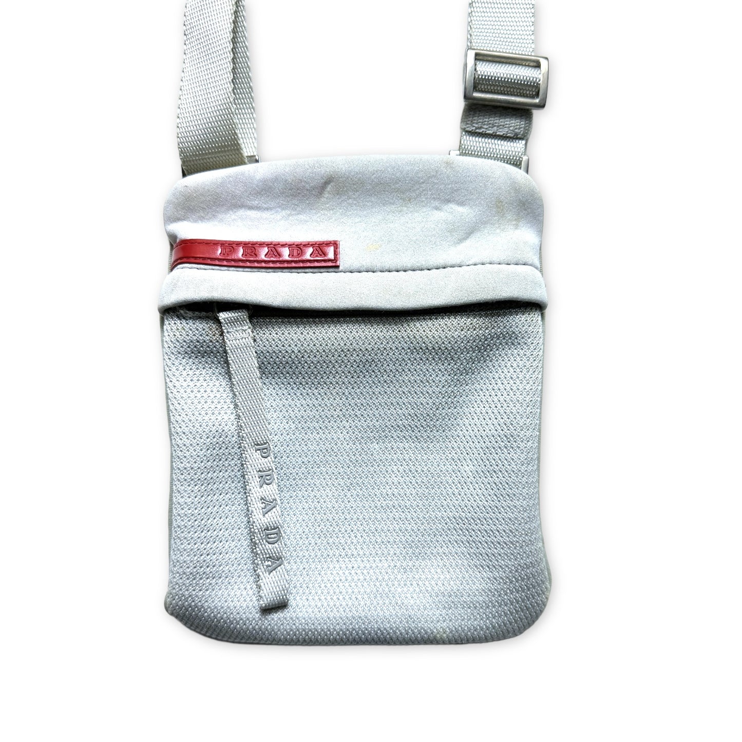 Prada Sport Off White Mini Stash Cross Body Bag