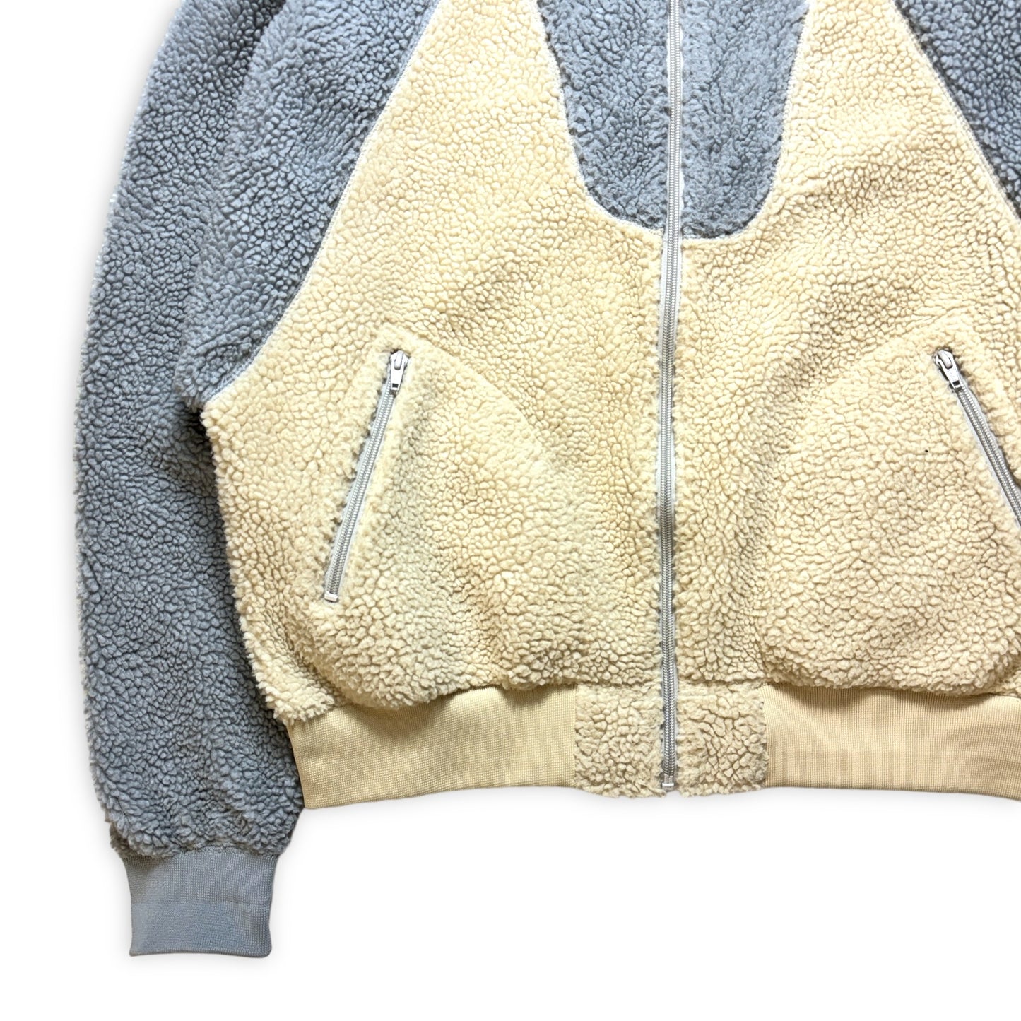 Cav Empt Light Grey/Cream Boa Fleece - Medium
