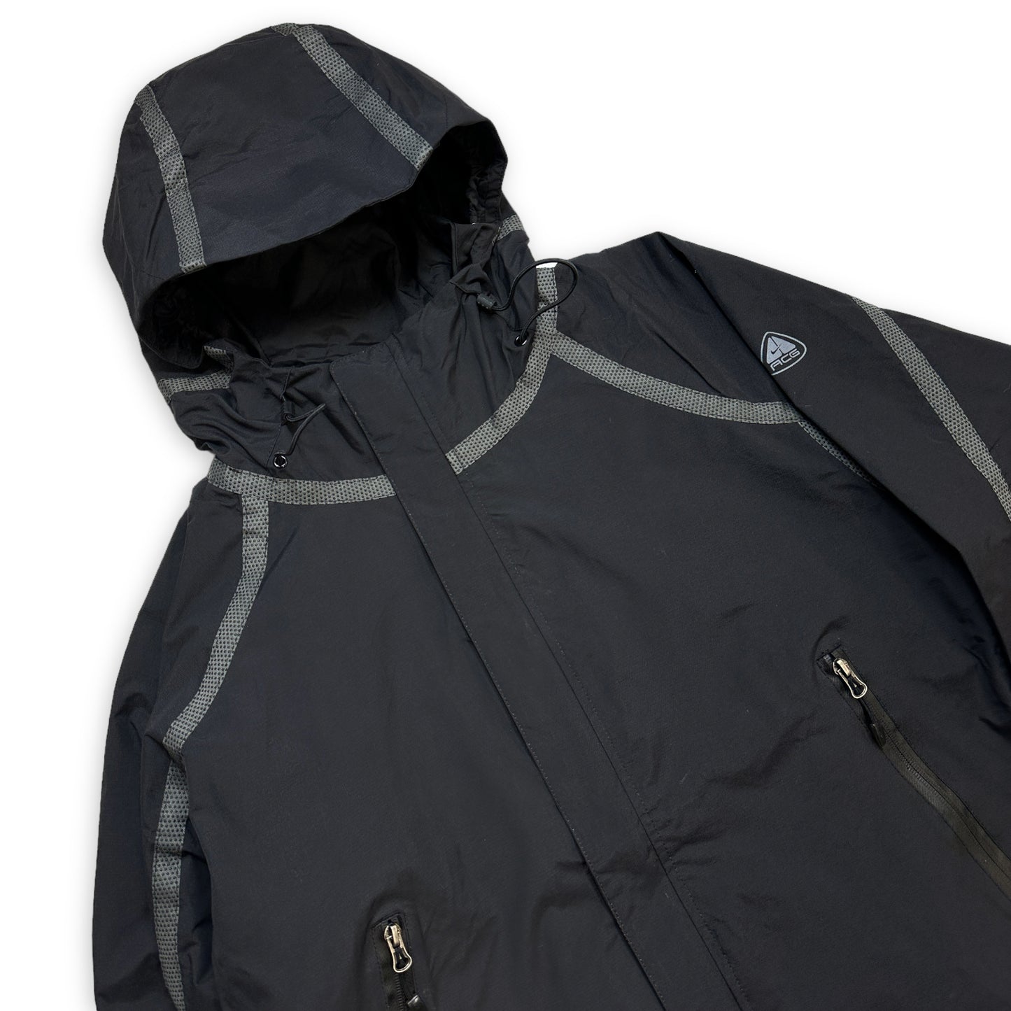 Nike ACG Jet Black Outer Taped Waterproof Jacket - Medium / Large