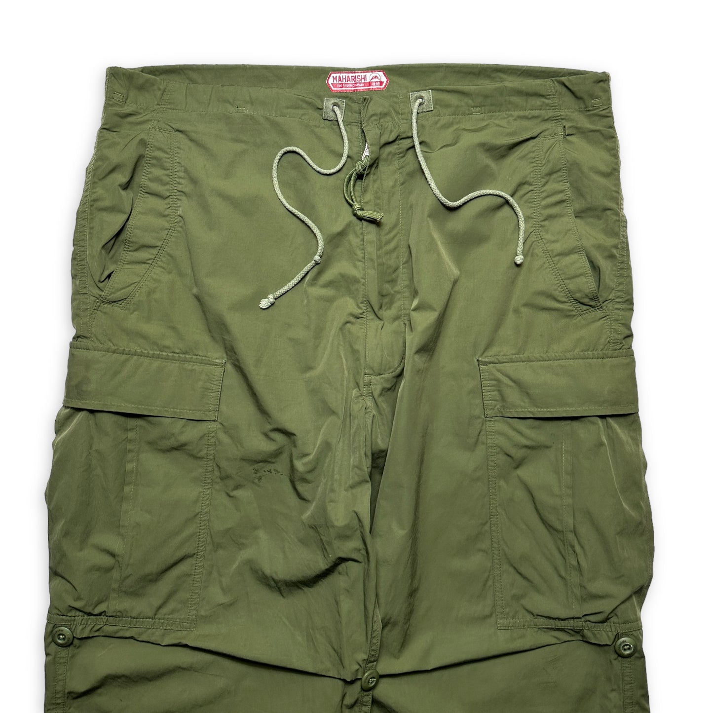 Pantalon cargo ample kaki Maharishi - Grand