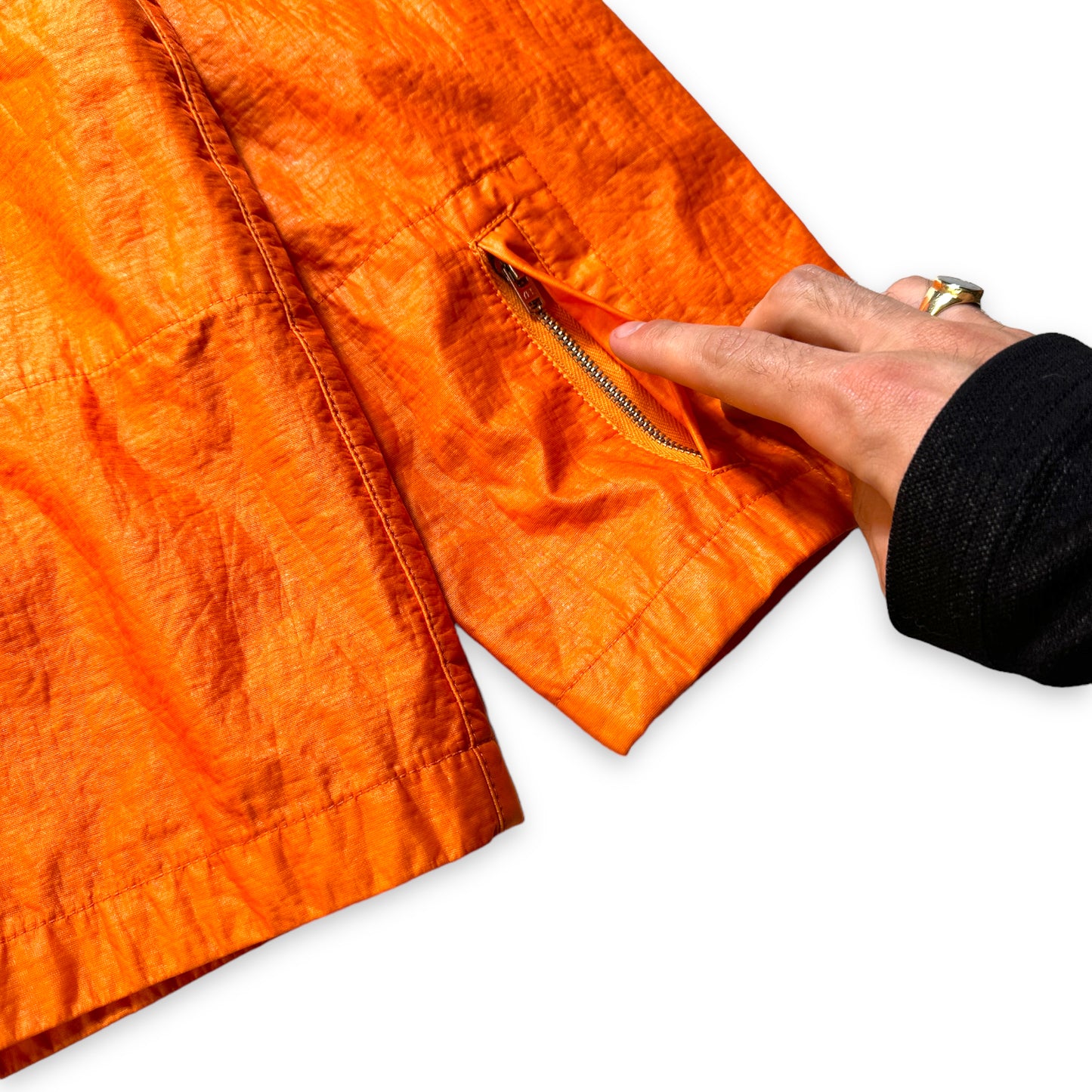 CP Company Millennium Bright Orange Nylon Shimmer Jacket - Extra Large / Extra Extra Large