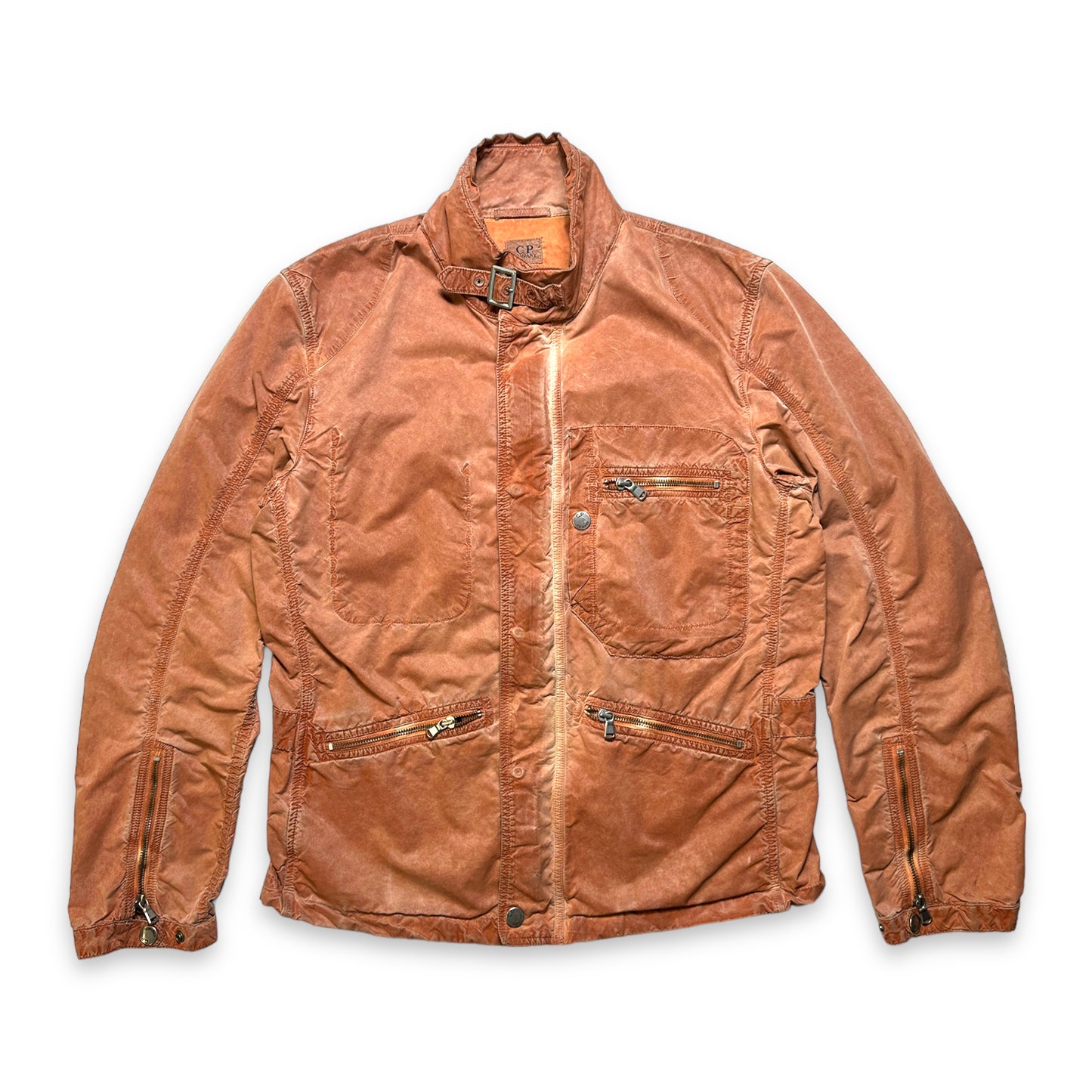 CP Company Rustic Biker Style Jacket - Medium