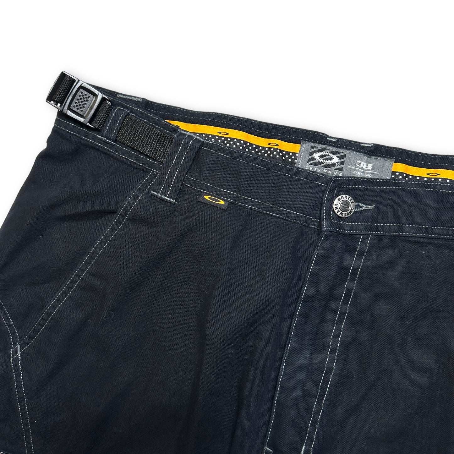 Oakley Jet Black Heavy Cotton Cargo Shorts - 30" & 38" Waist