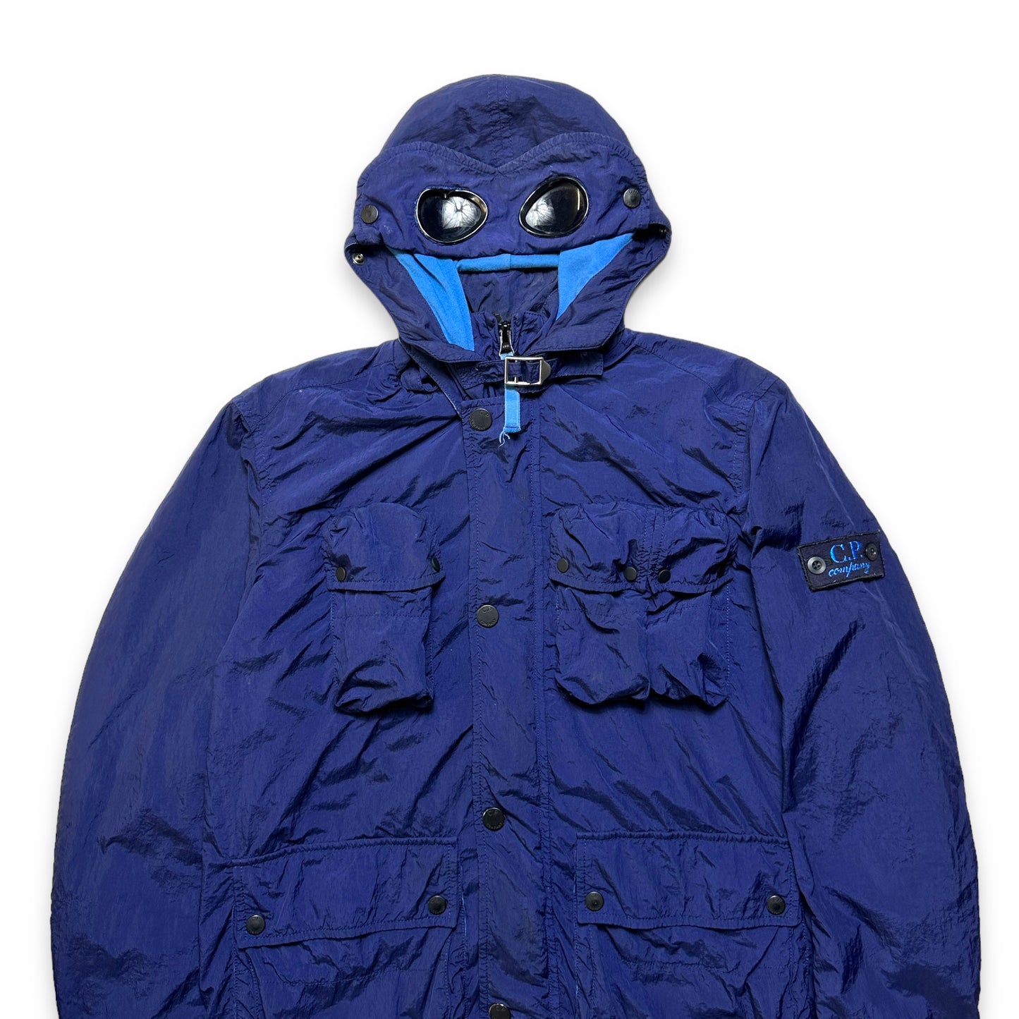 Veste de lunettes CP Company Multi Pocket Deep Royal Blue/Navy du début des années 2000 - Extra Small / Small