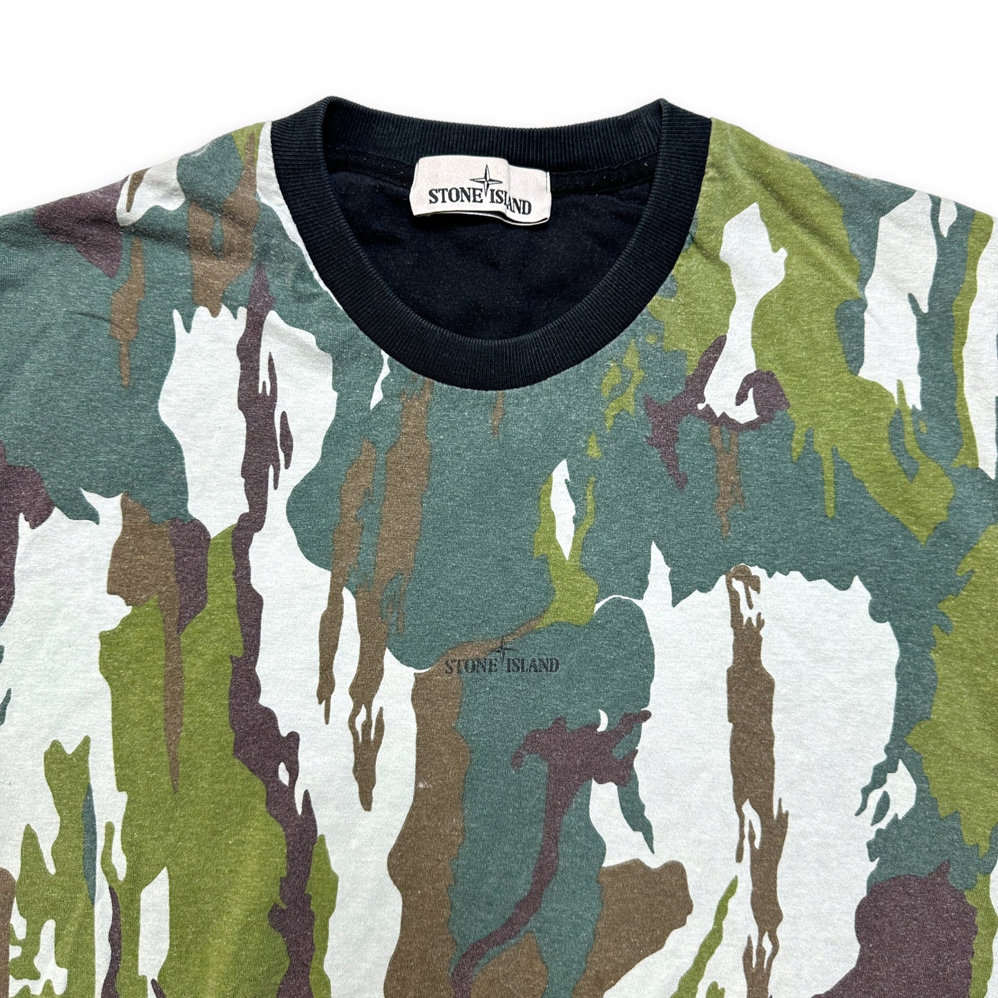 Stone Island フローイング カモフラージュ T シャツ - 特大